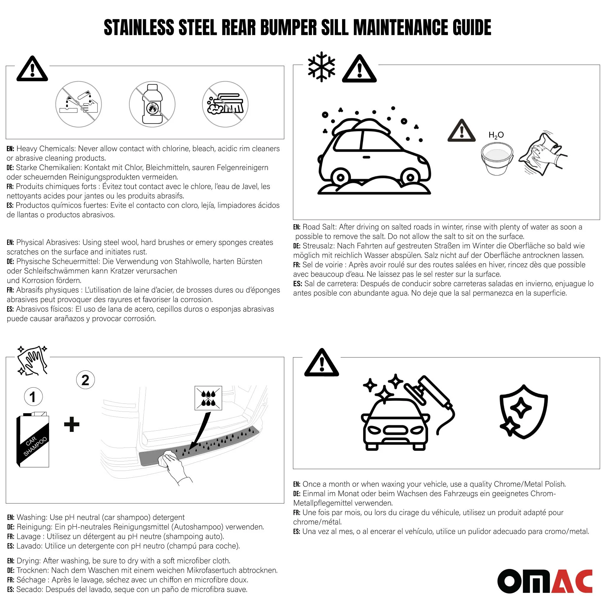 Ladekantenschutz Stoßstange für Mercedes Vito W447 2014-2026 Edelstahl gebürstet - Image 7