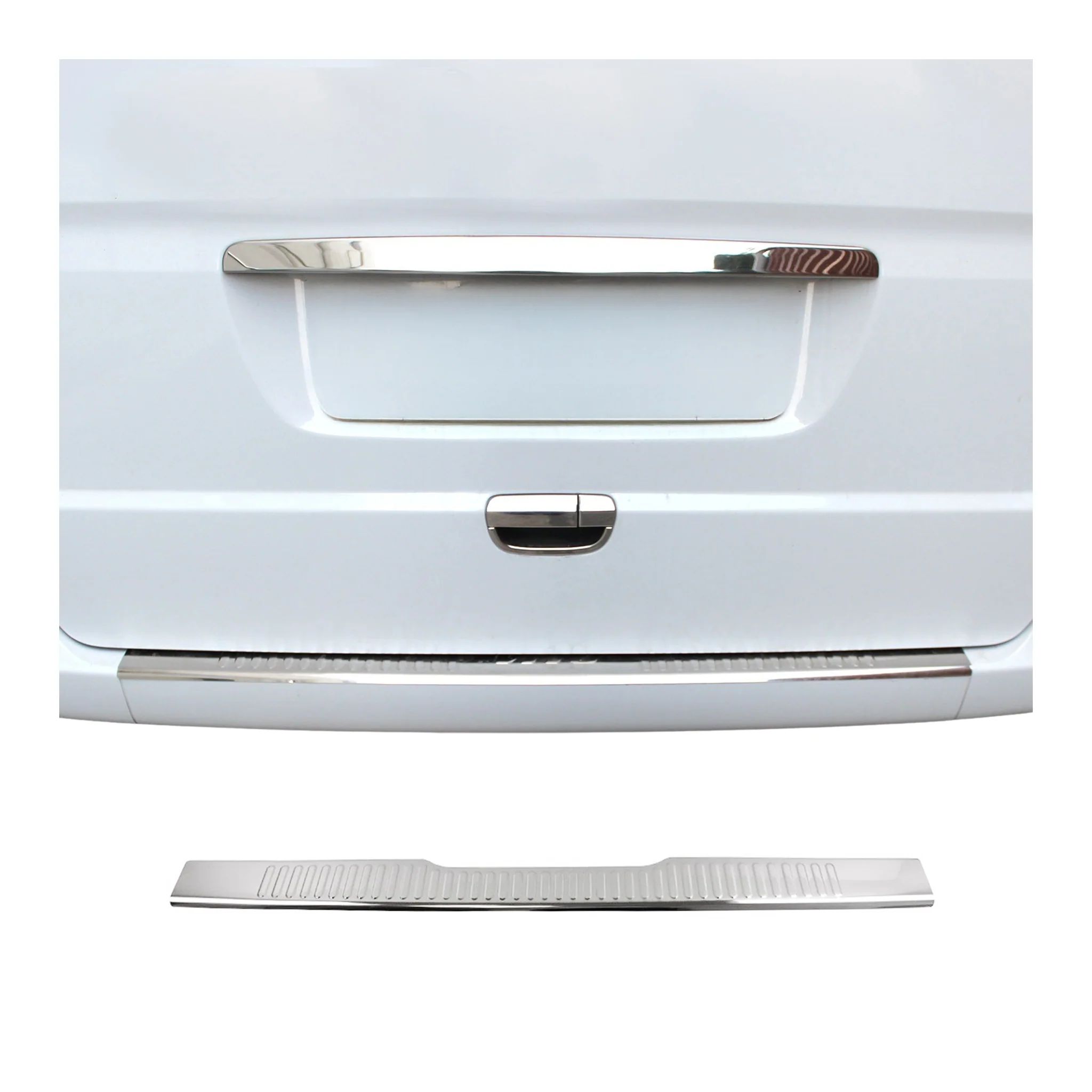Ladekantenschutz Stoßstange für Mercedes Vito W639 2003-2014 Edelstahl Chrom