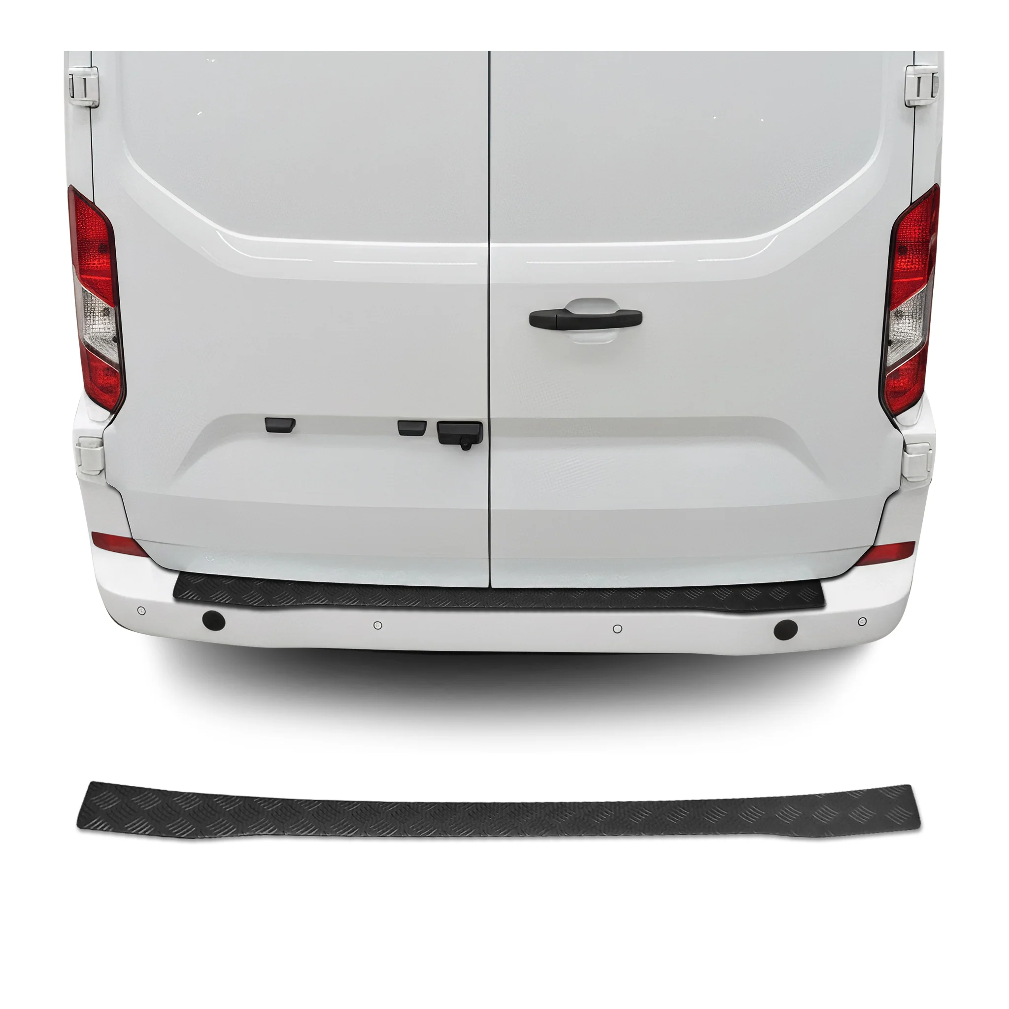 Ladekantenschutz Stoßstange für VW Transporter T7 2024-2026 Aluminium Schwarz