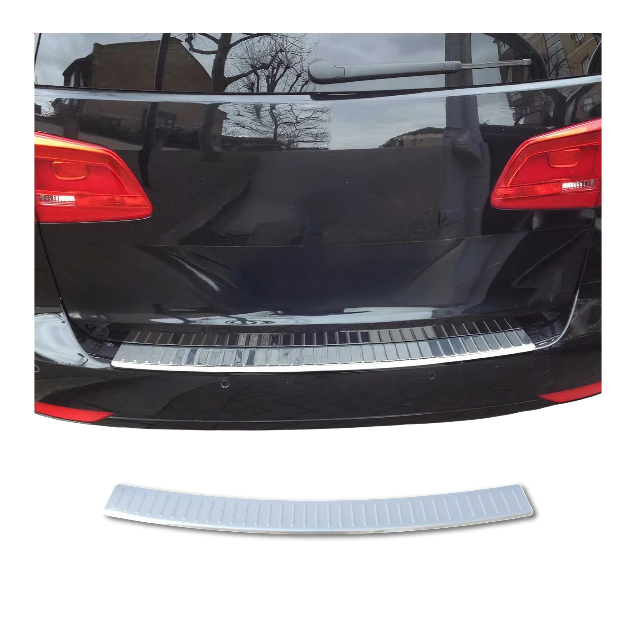 Ladekantenschutz Stoßstangenschutz für VW Touran 2010-2015 Chrom Silber 1tlg