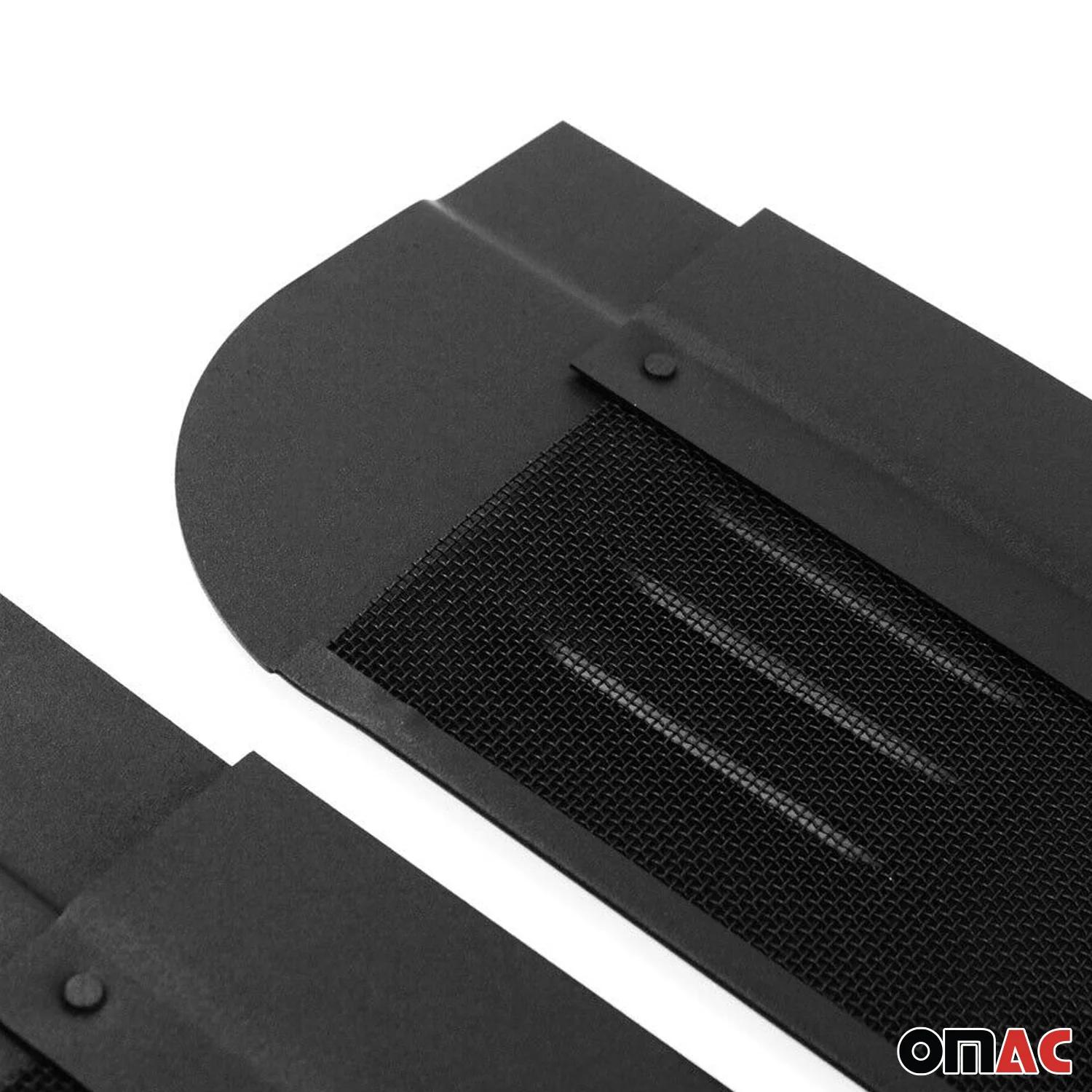 Lüftungsgitter Be & Entlüftung für Fiat Ducato 1993-2006 Aluminium Schwarz 2tlg - Image 8