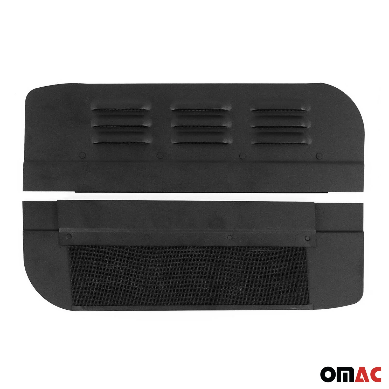 Lüftungsgitter Be & Entlüftung für Renault Master 2 1998-2010 Alu Schwarz 2tlg - Image 7