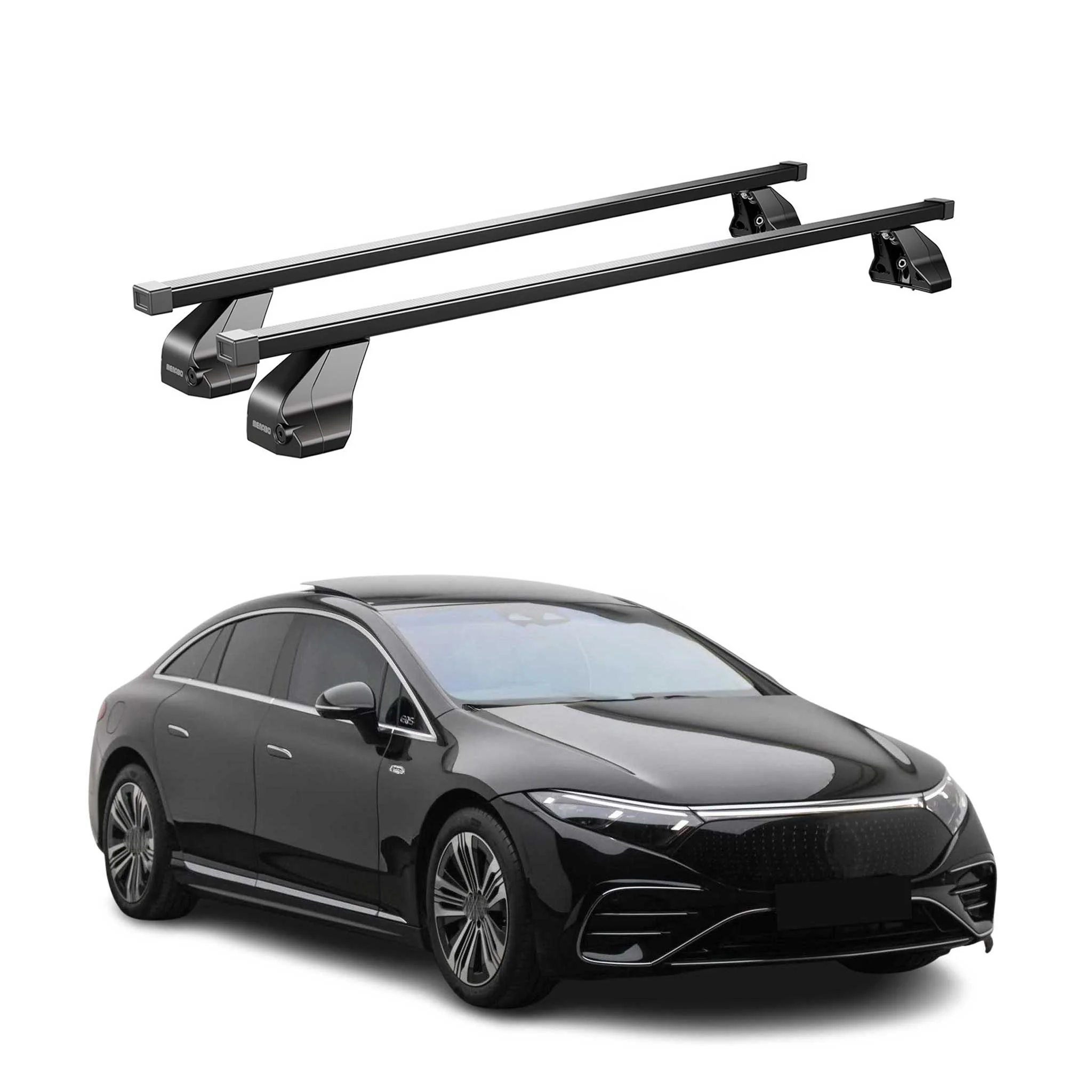 Menabo Dachträger Grundtäger für Mercedes EQS V297 2022-2026 75kg Stahl Schwarz