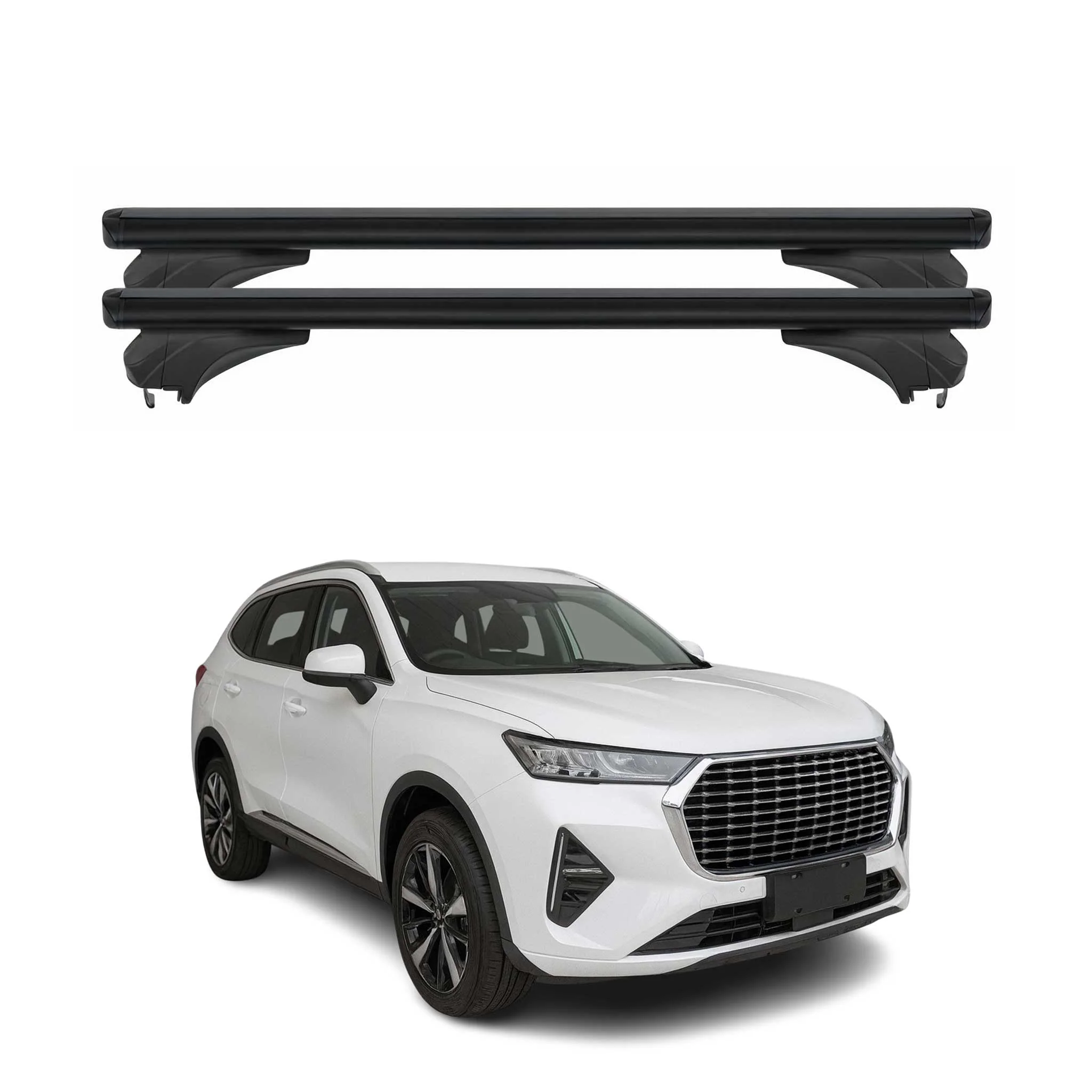 Menabo Dachträger für DR 6.0 2023-2026 Abschließbar Aluminium Schwarz 2 tlg