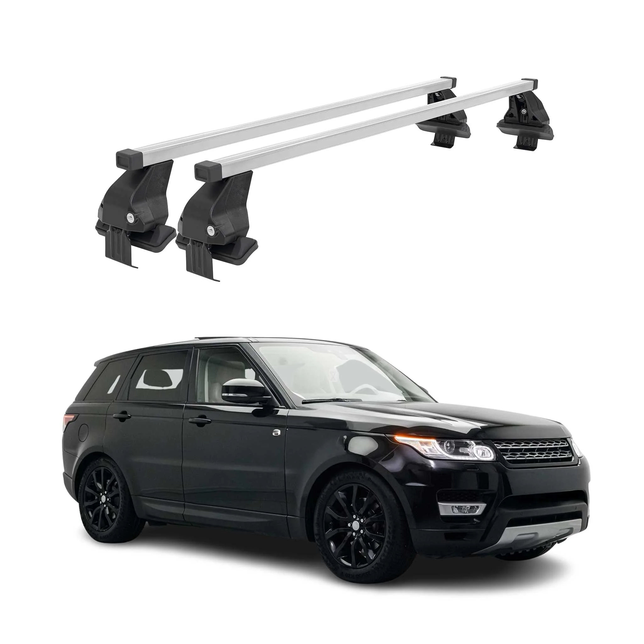 Menabo Dachträger für Land Rover Range Rover Sport L494 2013-2018 50kg Silber 2x