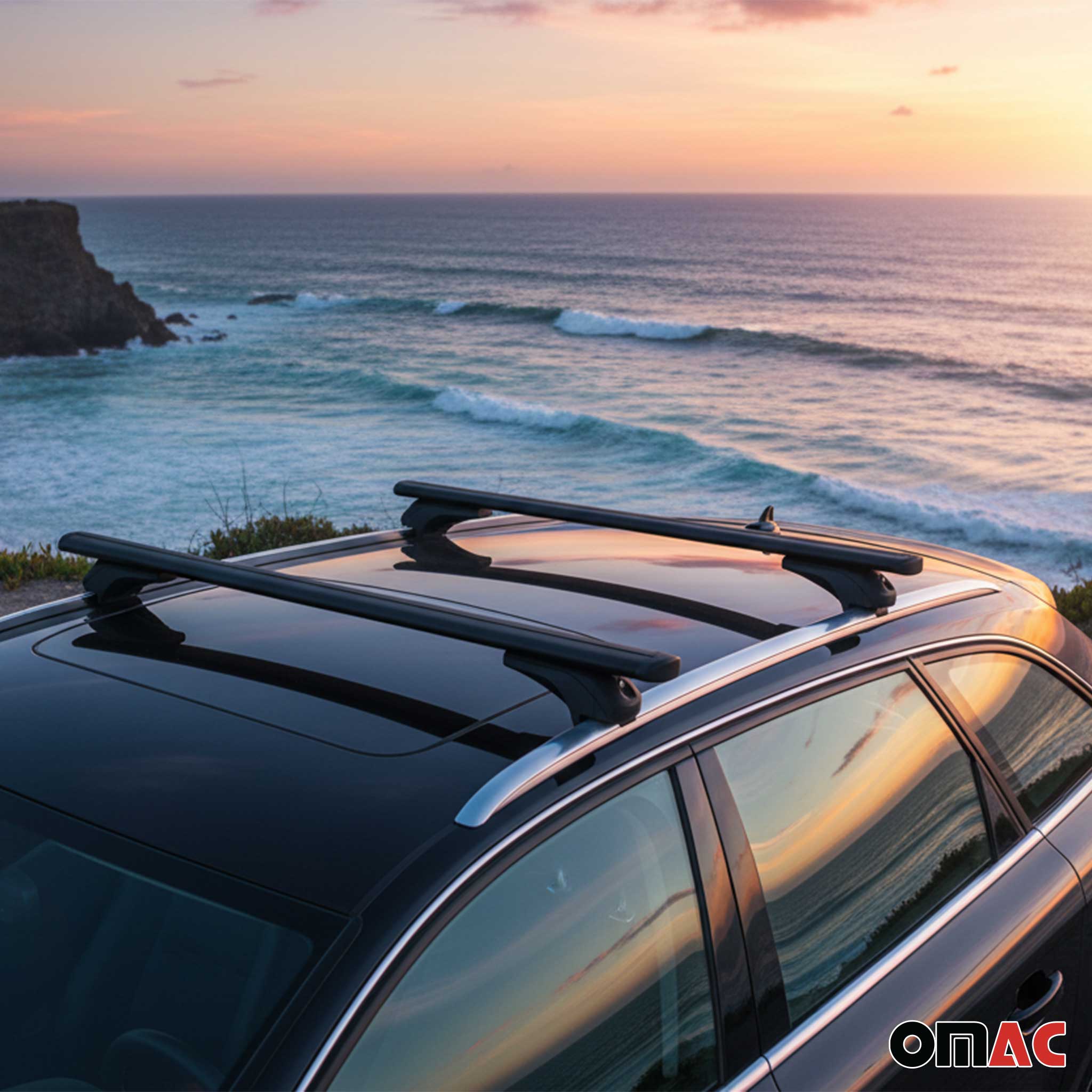 Menabo Dachträger für Seres 3 2021-2026 Abschließbar Aluminium Schwarz 2 tlg - Image 3