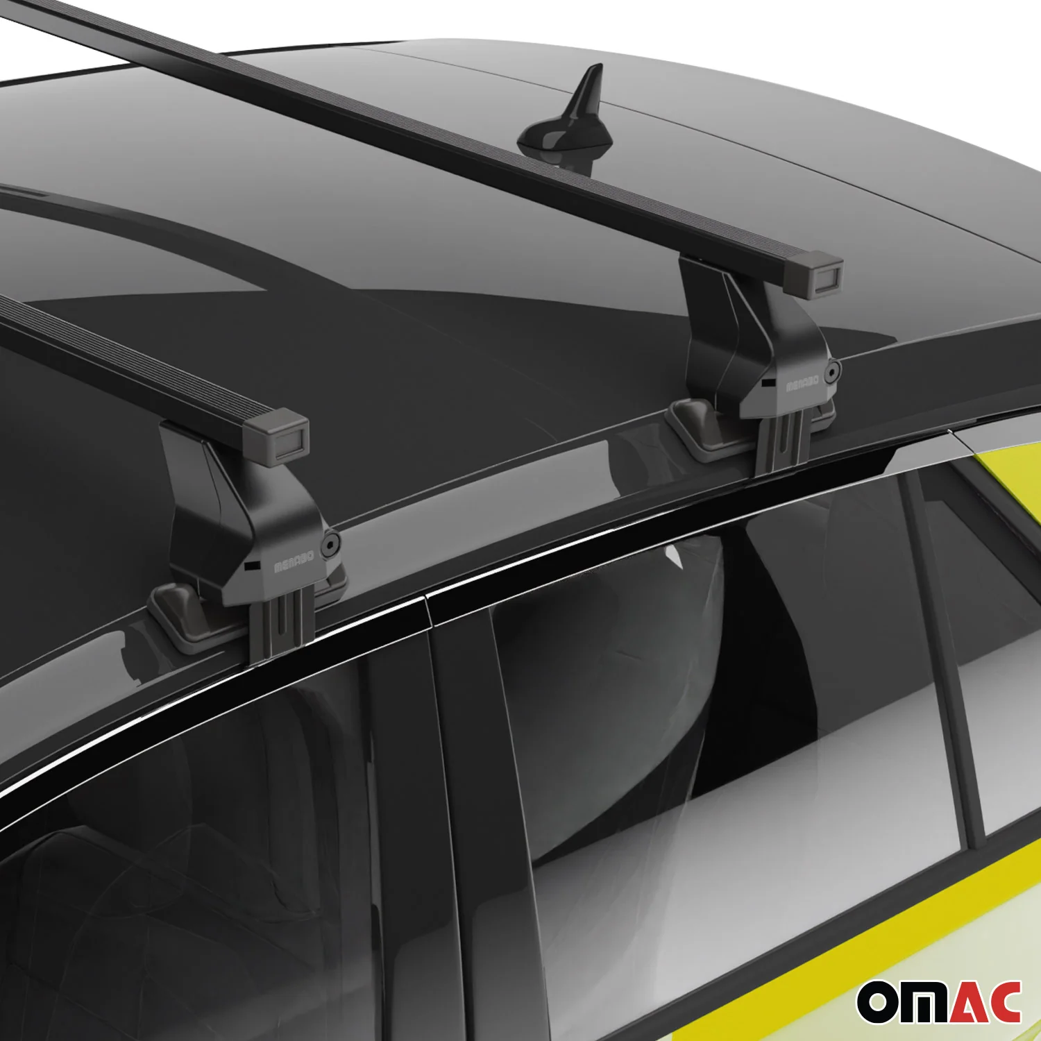 Menabo Dachträger Grundtäger für Honda CR-V mk3 2006-2012 50kg Stahl Schwarz 2x - Image 6