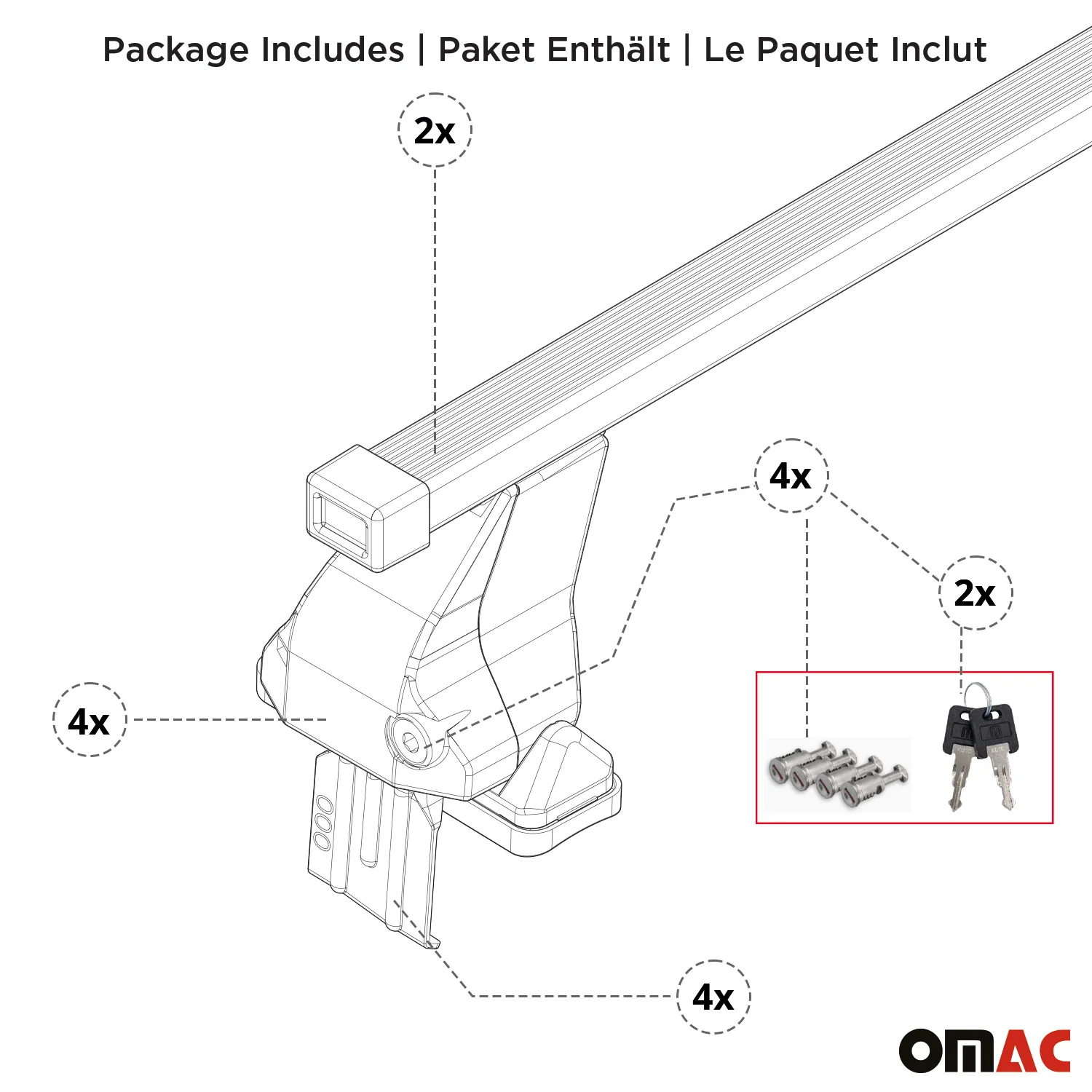 Menabo Dachträger Grundtäger für Hyundai i10 2017-2019 50kg Stahl Schwarz 2 tlg - Image 8