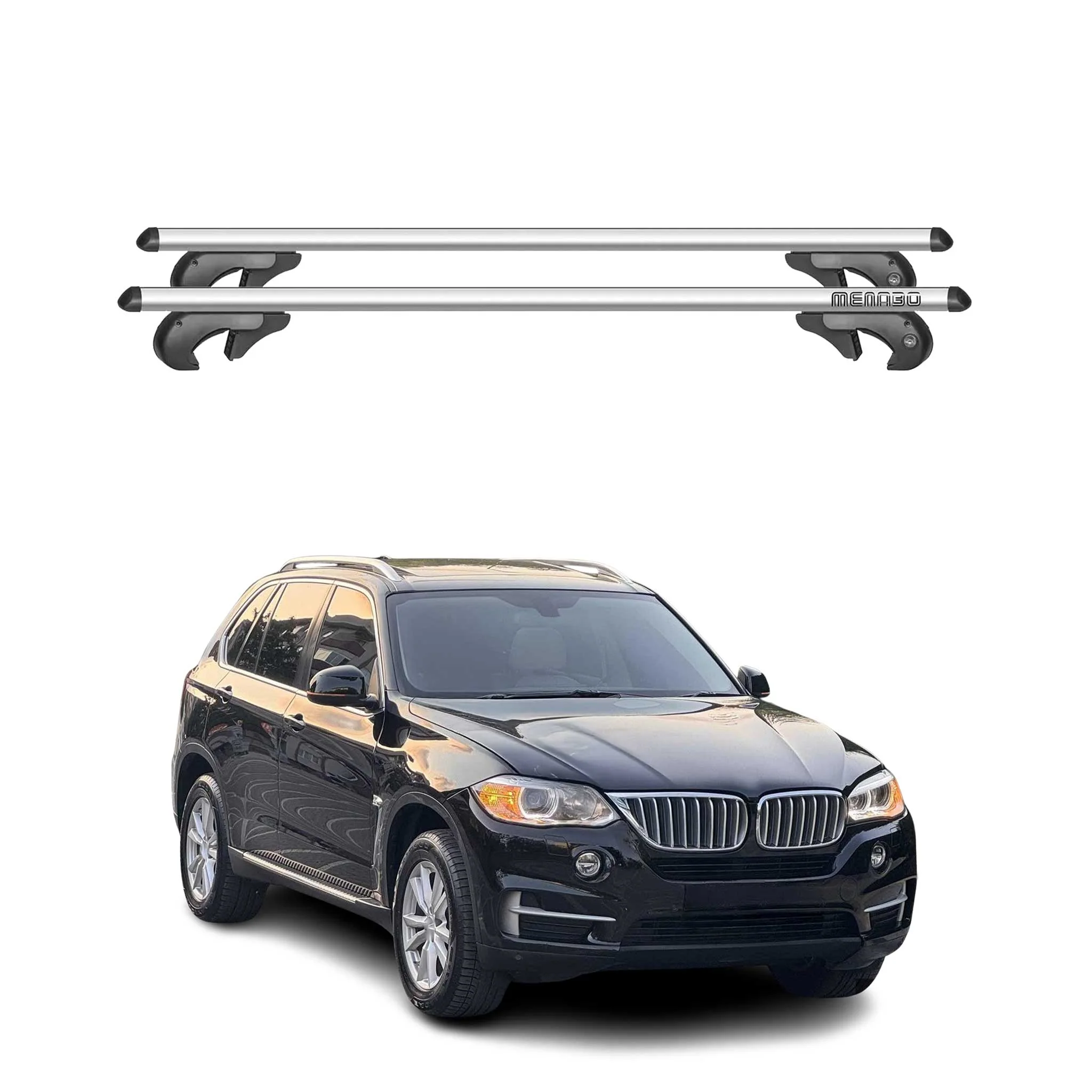 Menabo Dachträger Grundtäger für BMW X7 G07 2018-2026 Aluminium Silber 2x