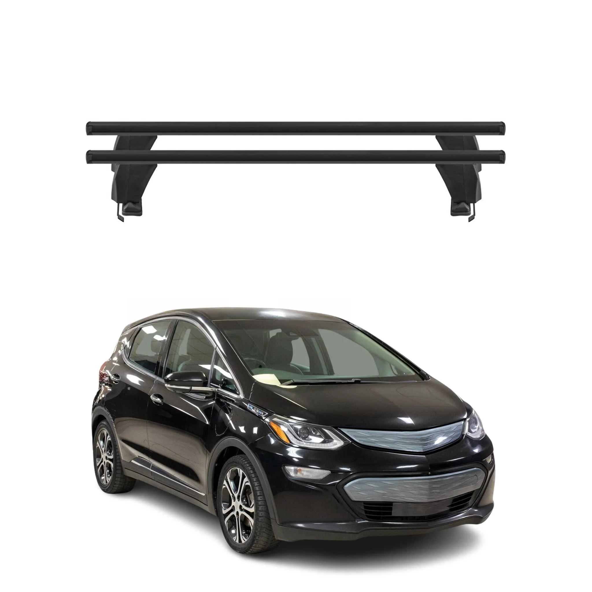 Menabo Dachträger Grundtäger für Chevrolet Bolt 2016-2024 50kg Alu Schwarz 2 tlg