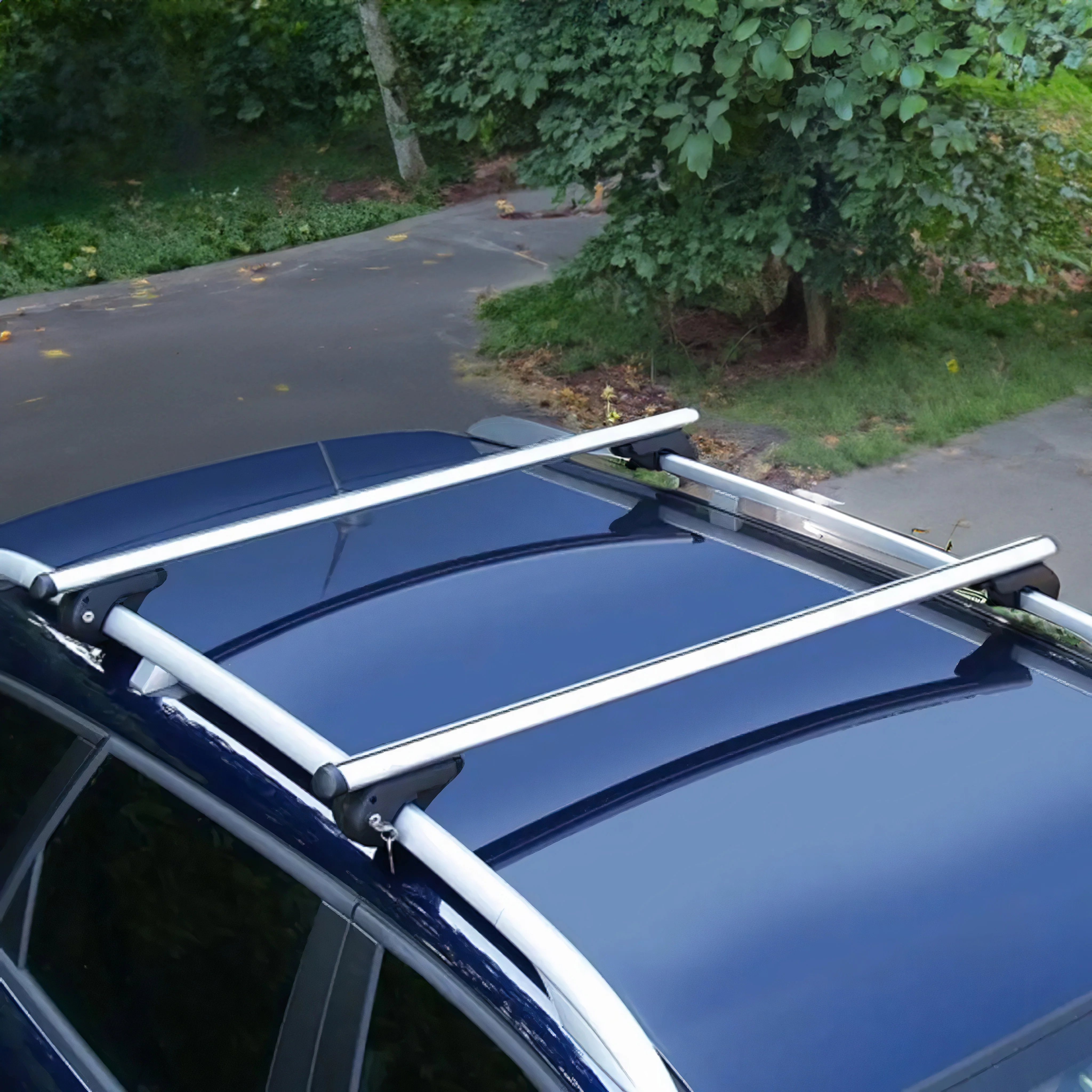 Menabo Dachträger Grundtäger für Daihatsu Xenia 2011-2015 90kg Alu Silber 2 tlg - Image 8