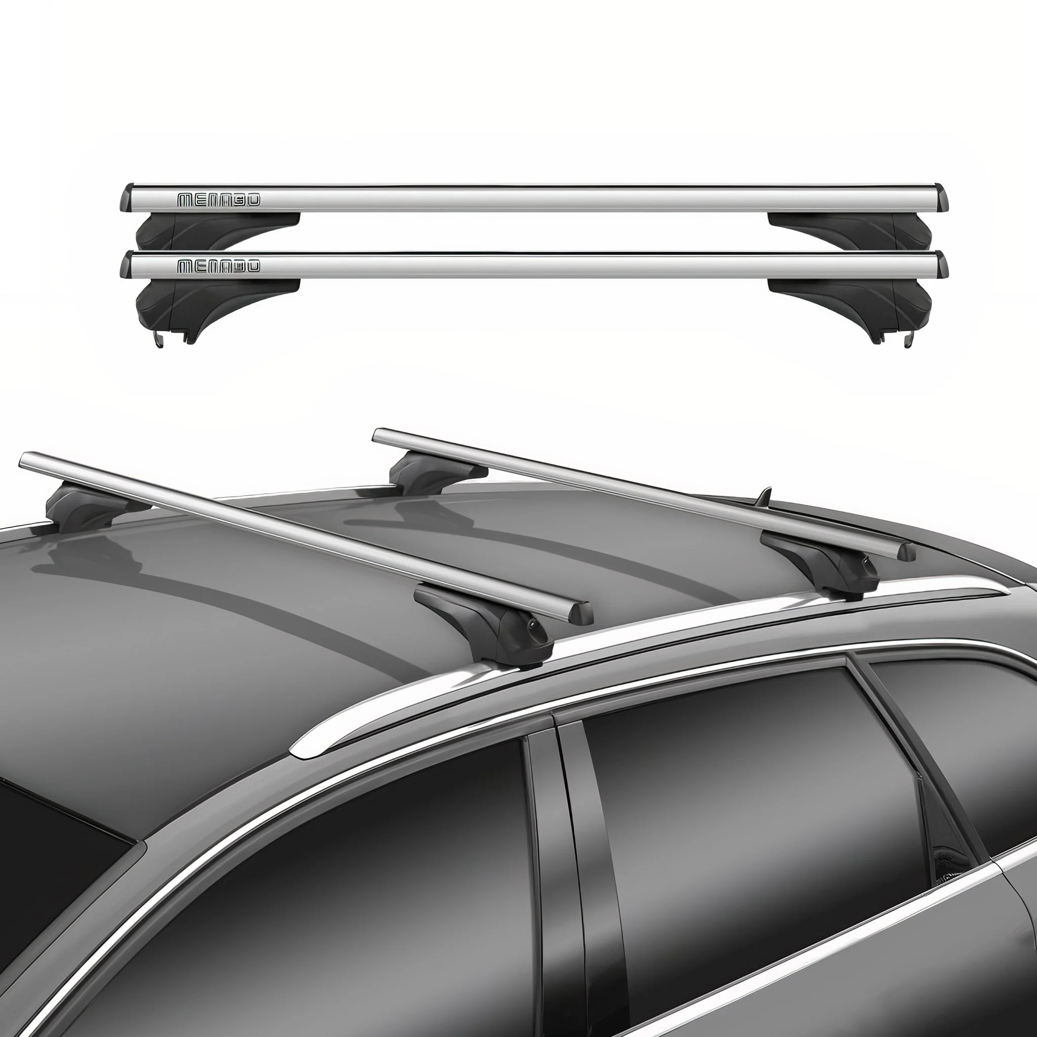 Menabo Dachträger Grundtäger für Ds 4 II 2021-2026 Aluminium Silber 2 tlg - Image 2