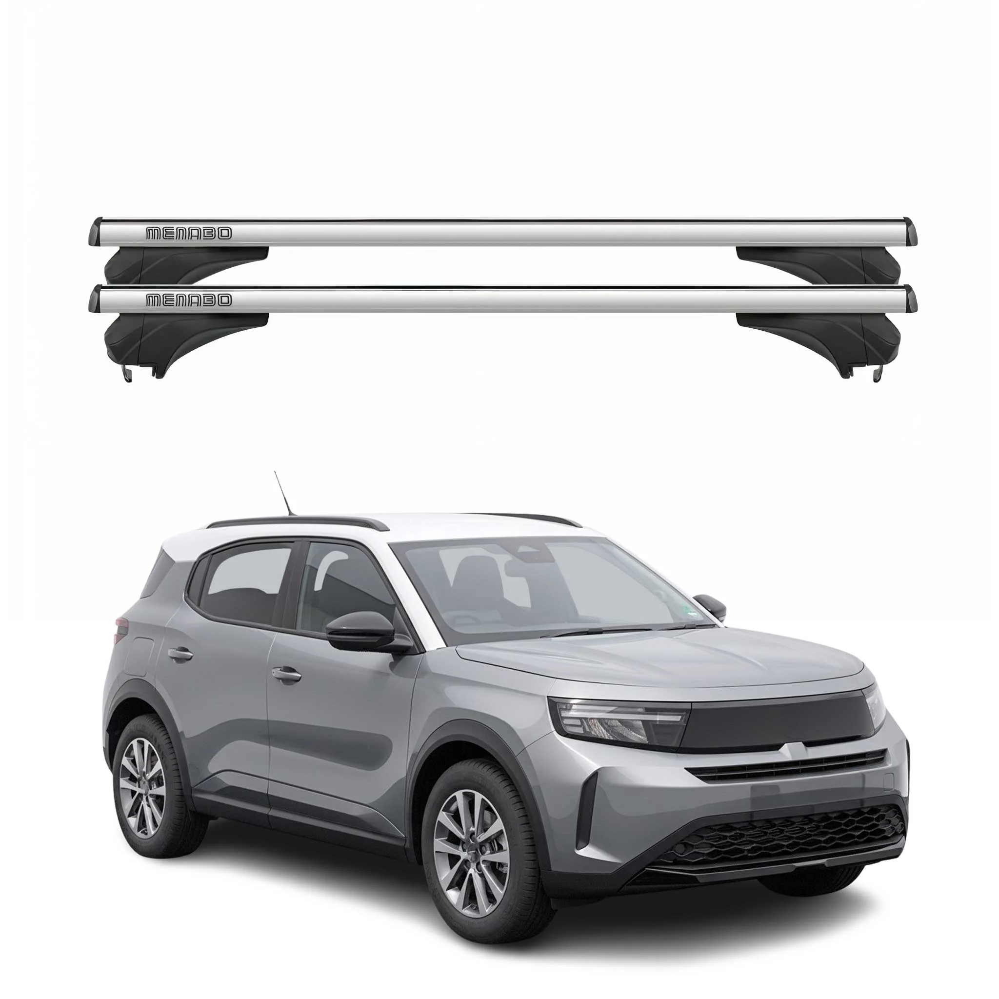 Menabo Dachträger Grundtäger für Opel Frontera 2024-2026 Aluminium Silber 2 tlg
