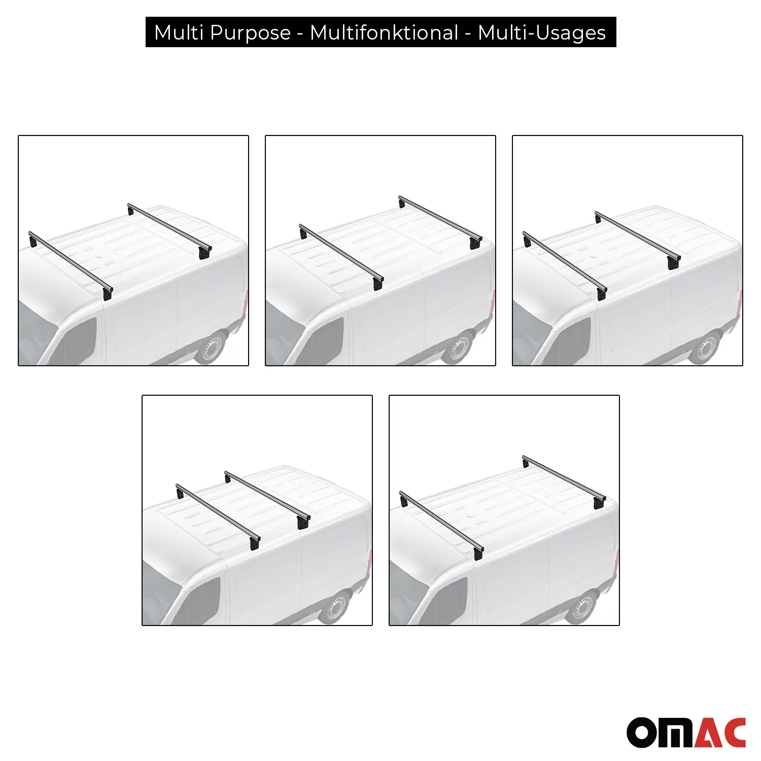 Menabo Dachträger Querträger für Ford Tourneo Transit Connect 2006-2014 2x - Image 5