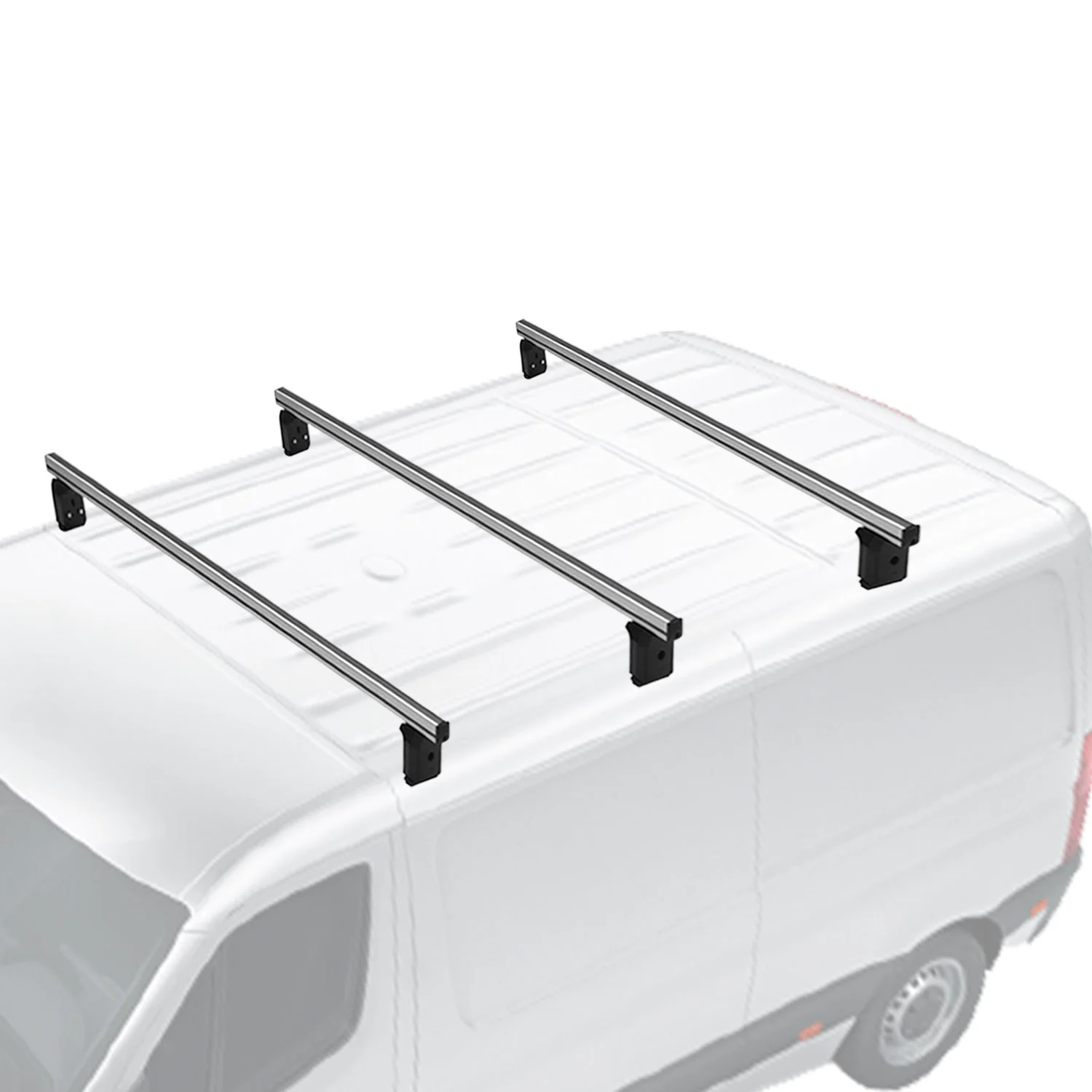 Menabo Dachträger Querträger für Iveco Daily 2006-2014 L1 L2 L3 Alu Grau 3x