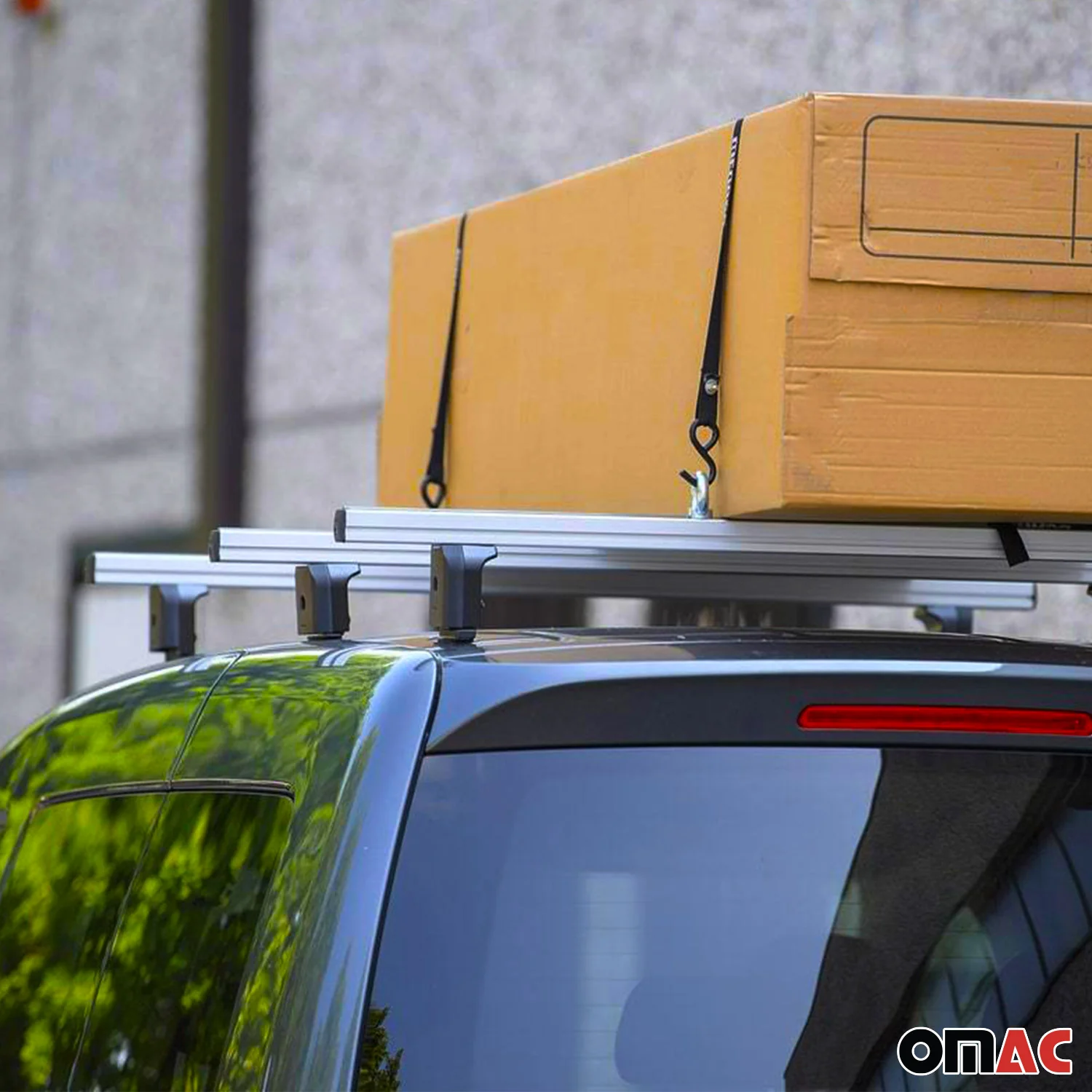 Menabo Dachträger Querträger für Nissan NV250 2019-2026 Langer L3 Alu Grau 3x - Image 2