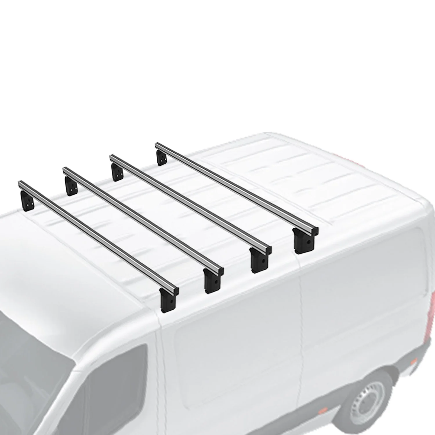 Menabo Dachträger Grundträger für Peugeot Expert Traveller 2016-2026 Alu Grau 4x