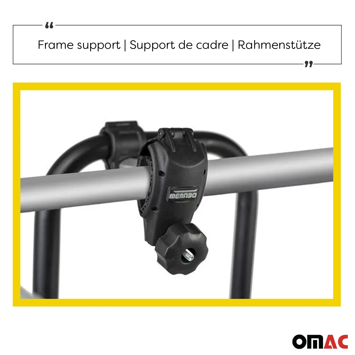Menabo Fahrradträger 3 Fahrräder für BMW X1 E84 2009-2012 Alu Schwarz Silber - Image 5
