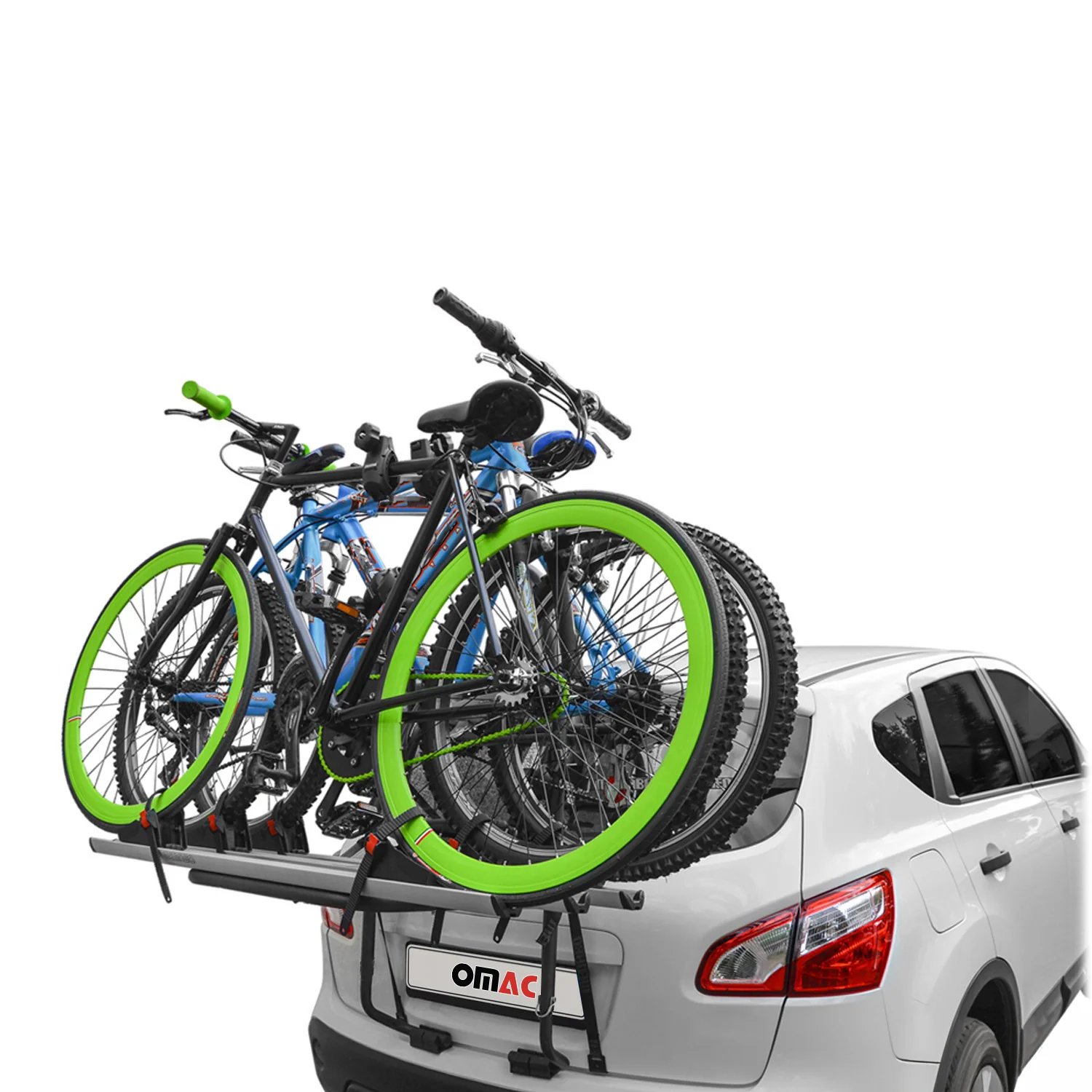 Menabo Fahrradträger 3 Fahrräder für Skoda Superb 2001-2026 Alu Schwarz Silber