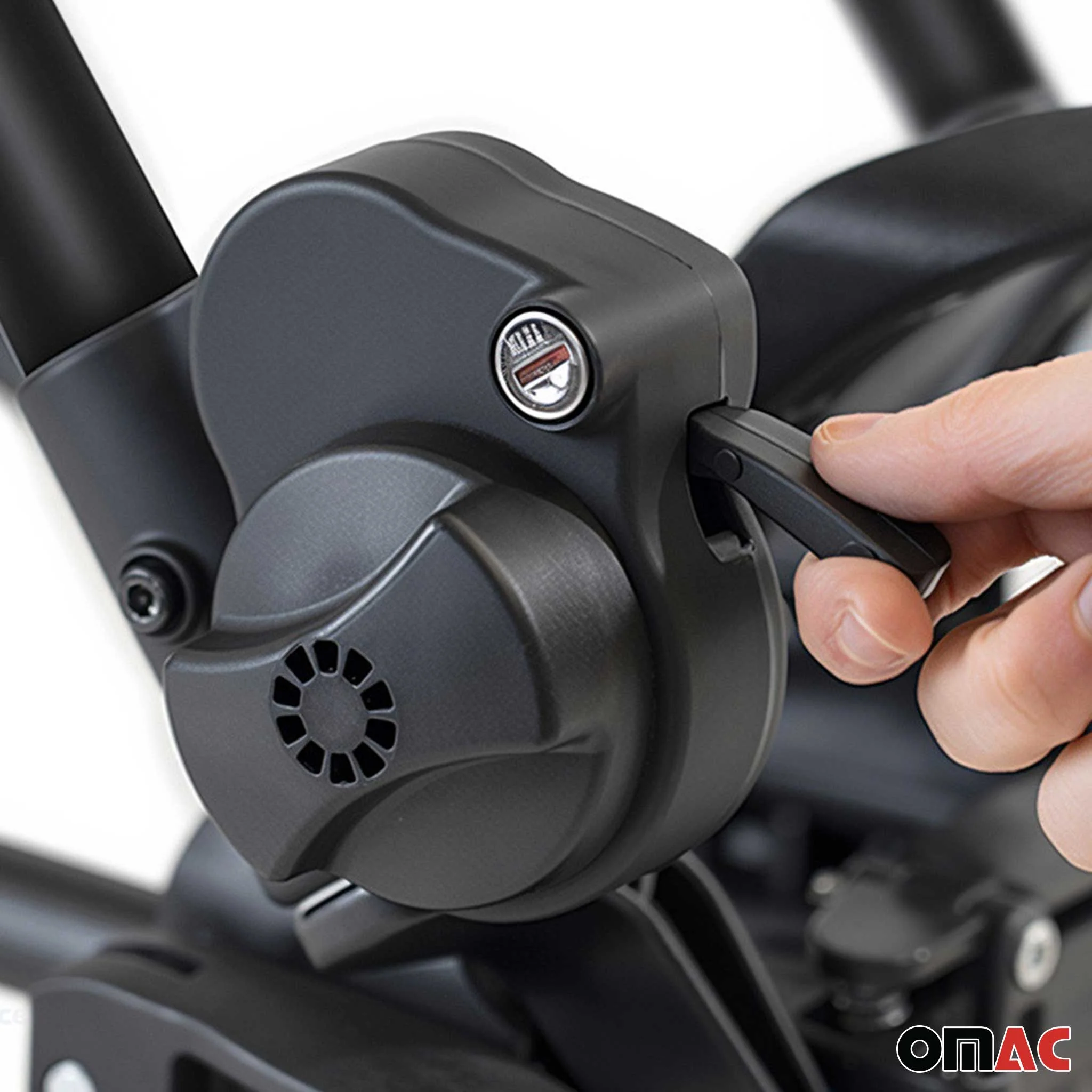 Menabo Fahrradträger für VW T6 Transporter 2015-24 Heckklappenträger 3 Fahrräder - Image 6