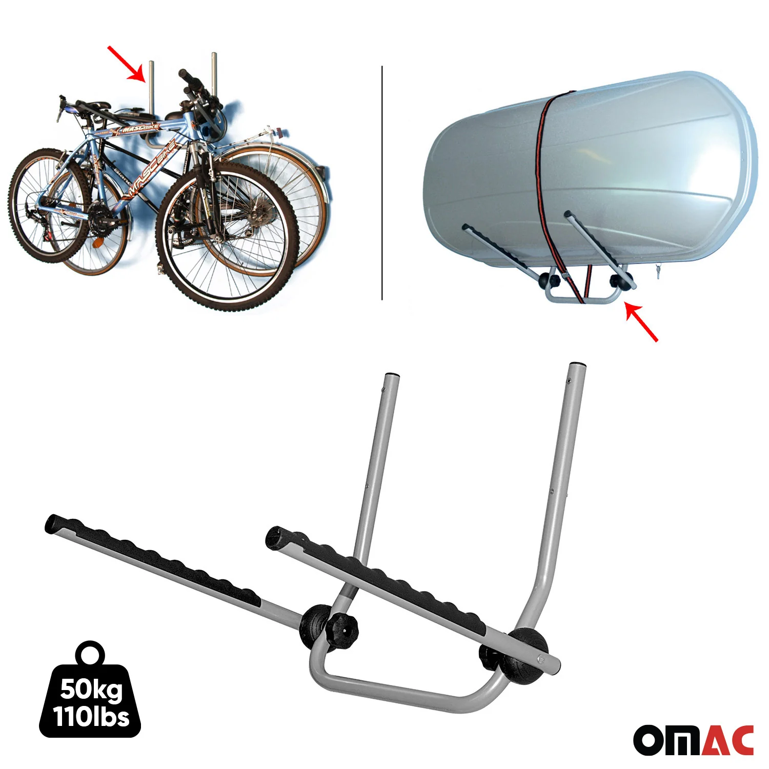 Menabo Fahrradträger Wandhänger für Fahrrad Dachbox Fahrradhalter Wandhalter - Image 2