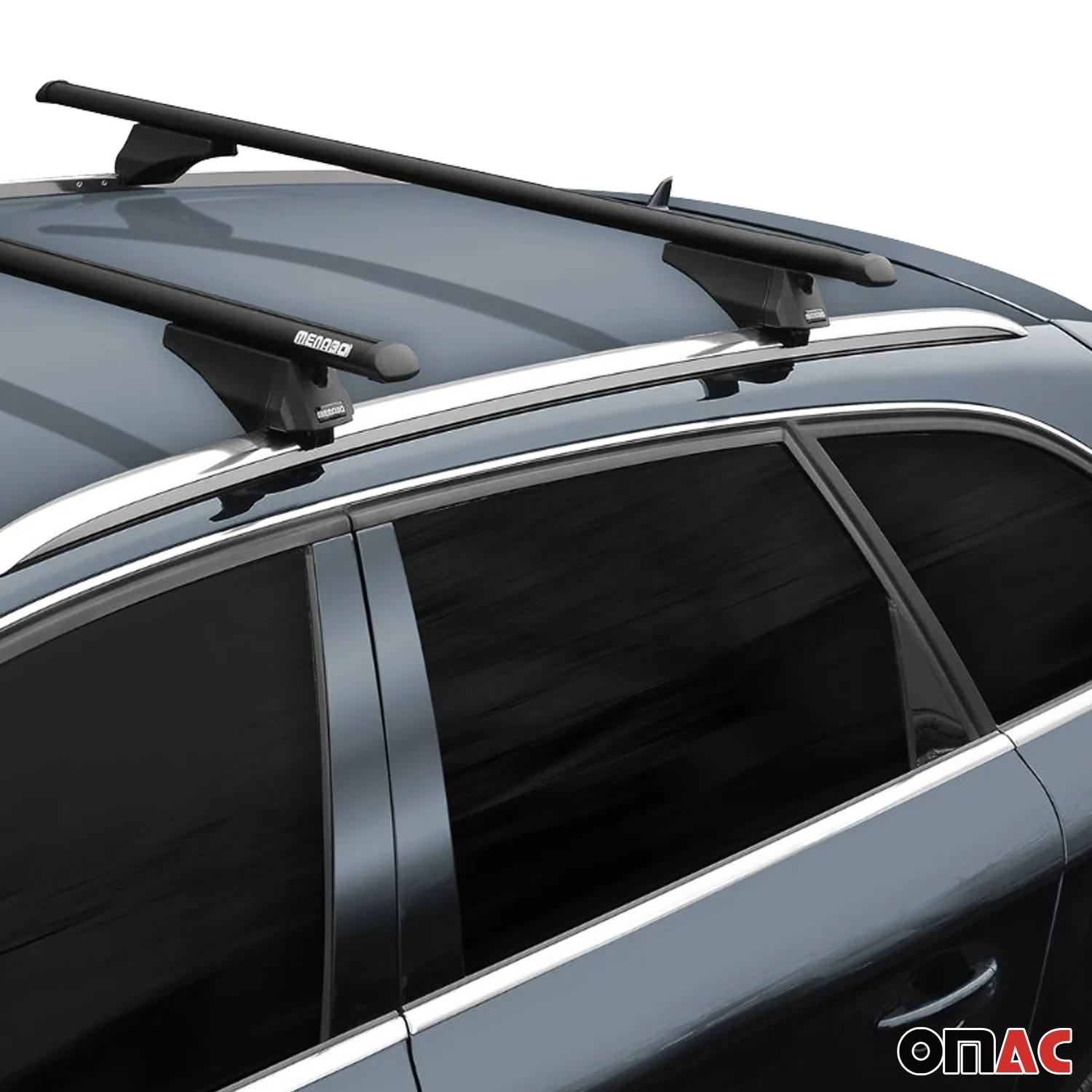 Menabo Dachträger Grundtäger für Lincoln MKX 2016-2018 75kg Alu Schwarz 2 tlg - Image 7