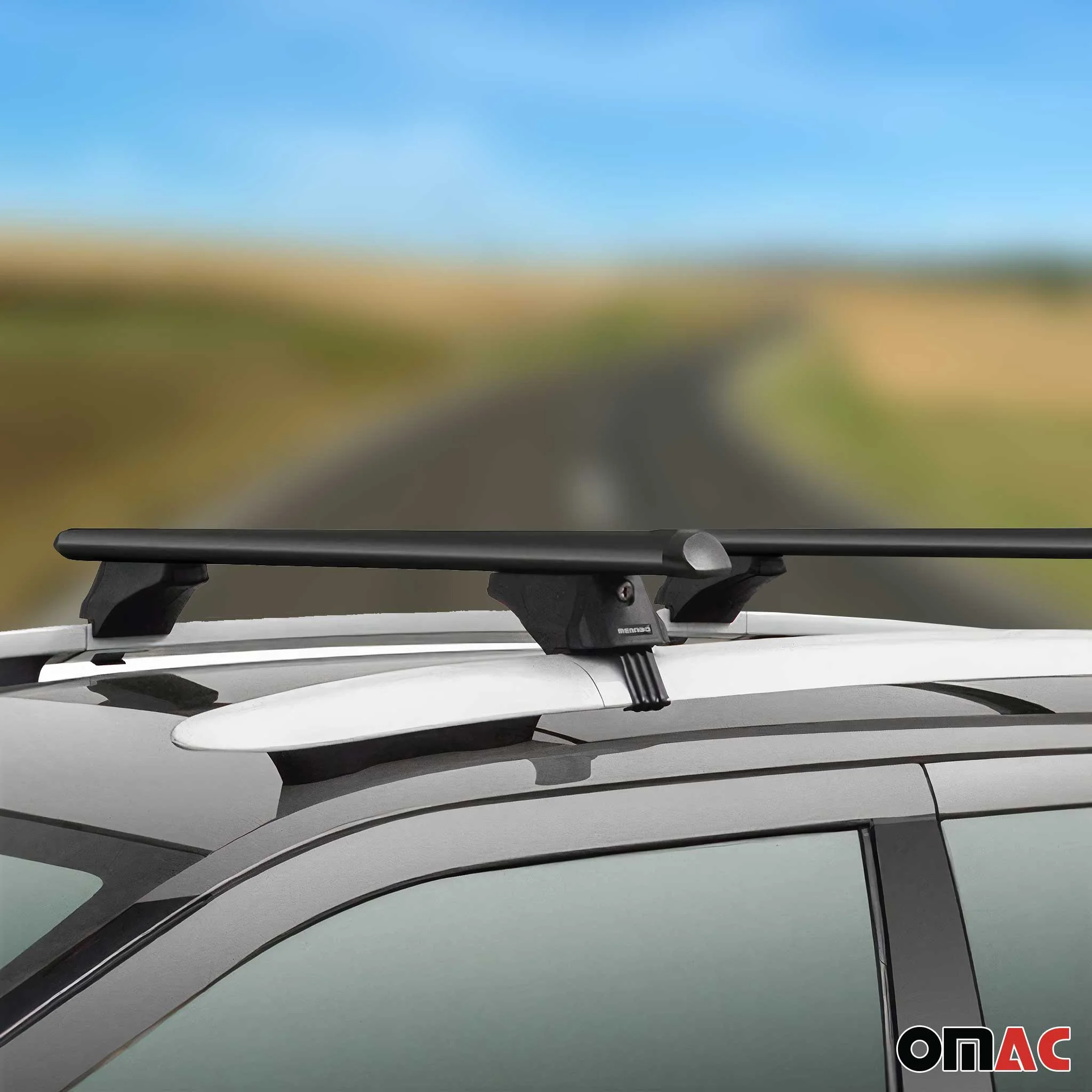 Menabo Dachträger Grundtäger für VW Passat Alltrack B7 2012-2014 75kg Schwarz 2x - Image 3