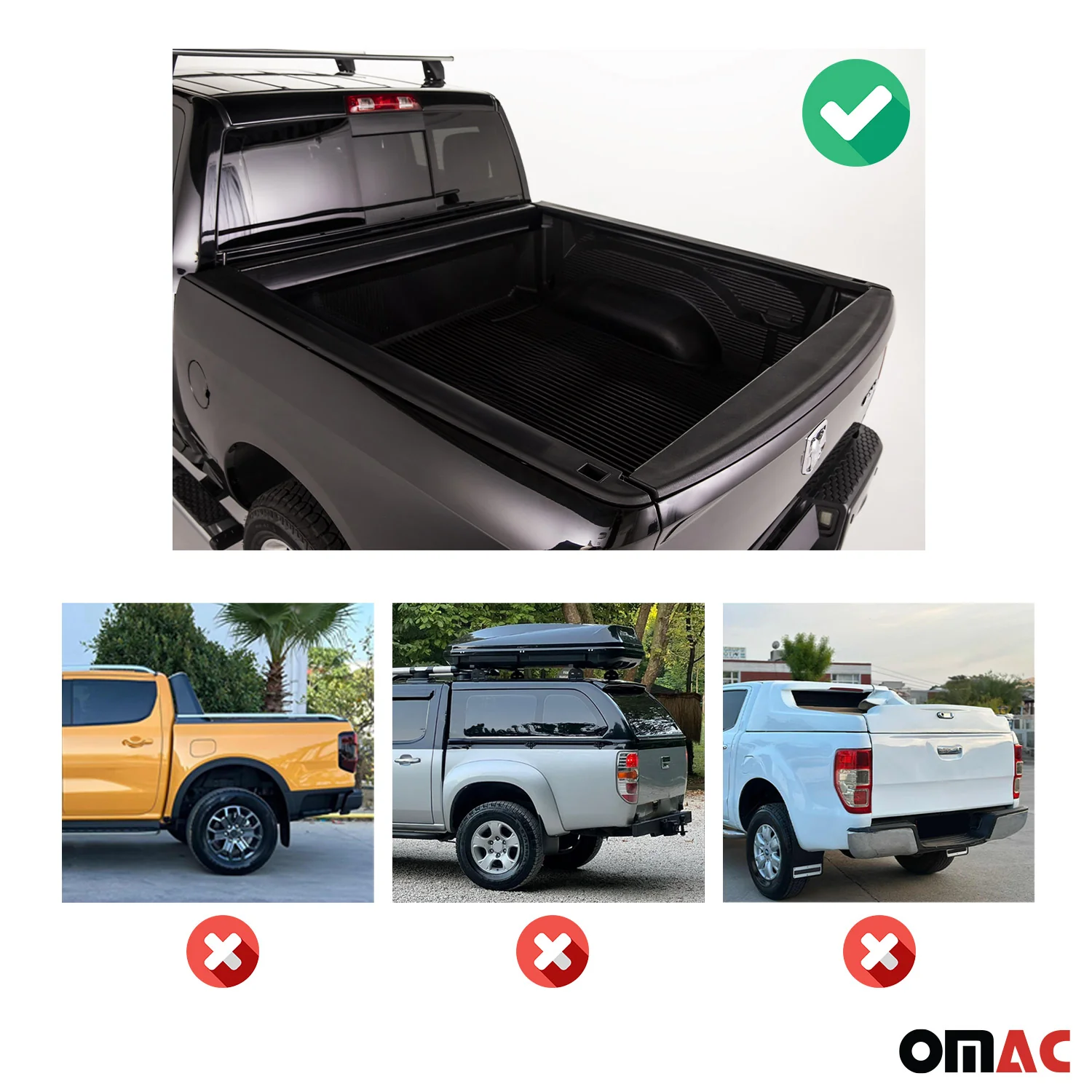 Menabo Dachträger für Toyota Tacoma Laderaumrollo-Querträger Ladeflächenträger - Image 5