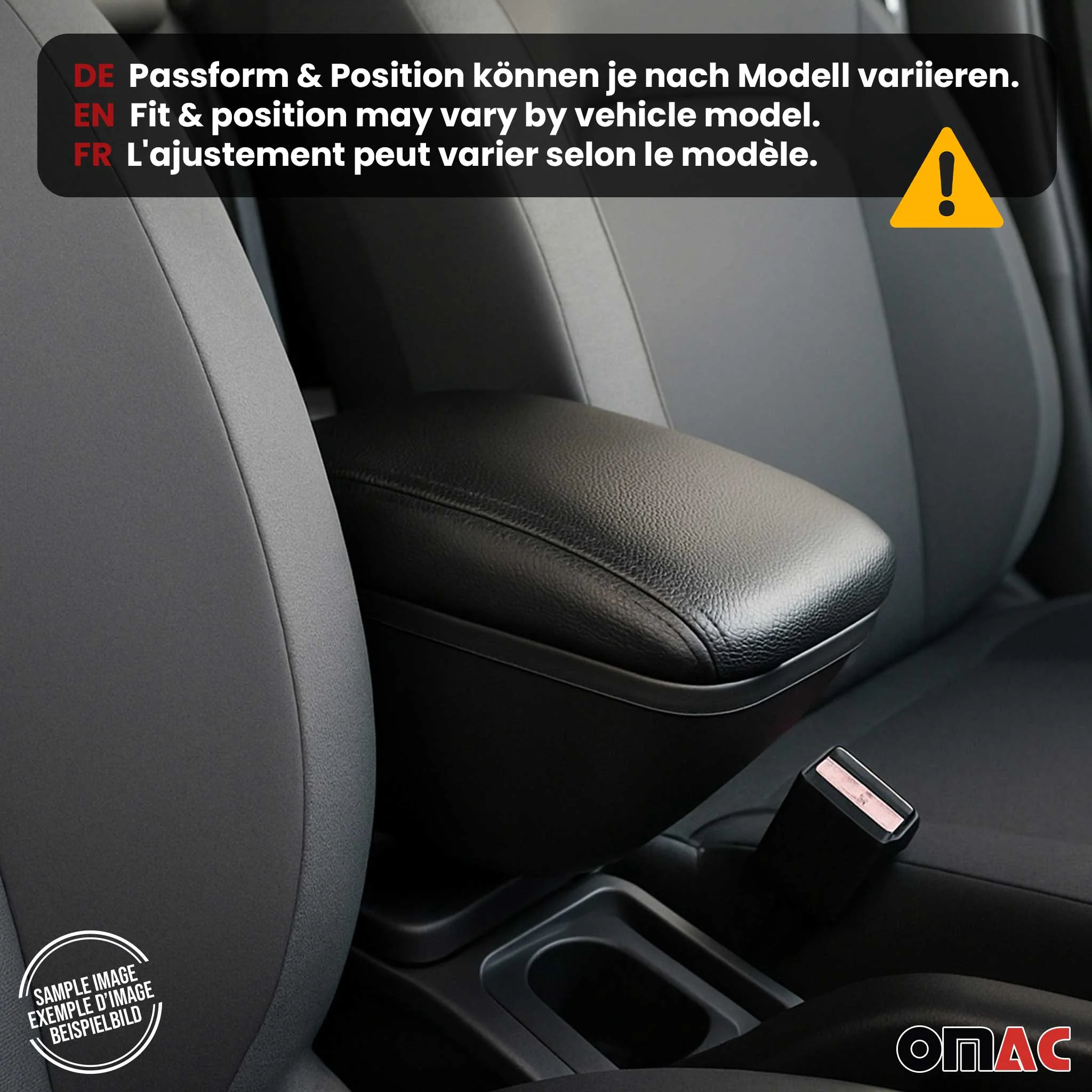 Mittelarmlehne Armlehne für Hyundai i20 2 GB 2014-2020 PU-Leder ABS Schwarz - Image 2
