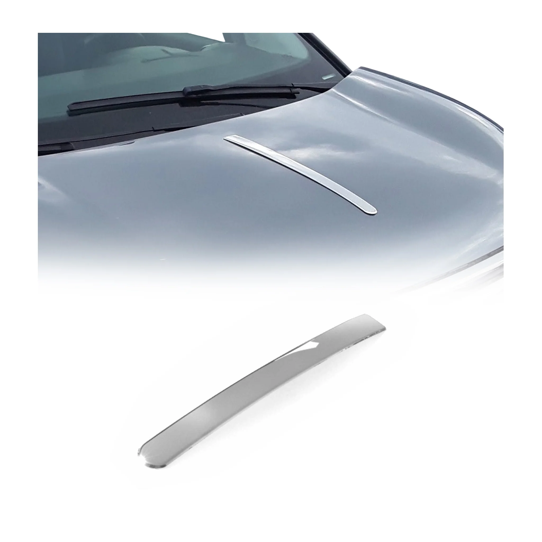Motorhaube Chromleiste Frontleiste für Jeep Renegade 2015-2025 Edelstahl Chrom