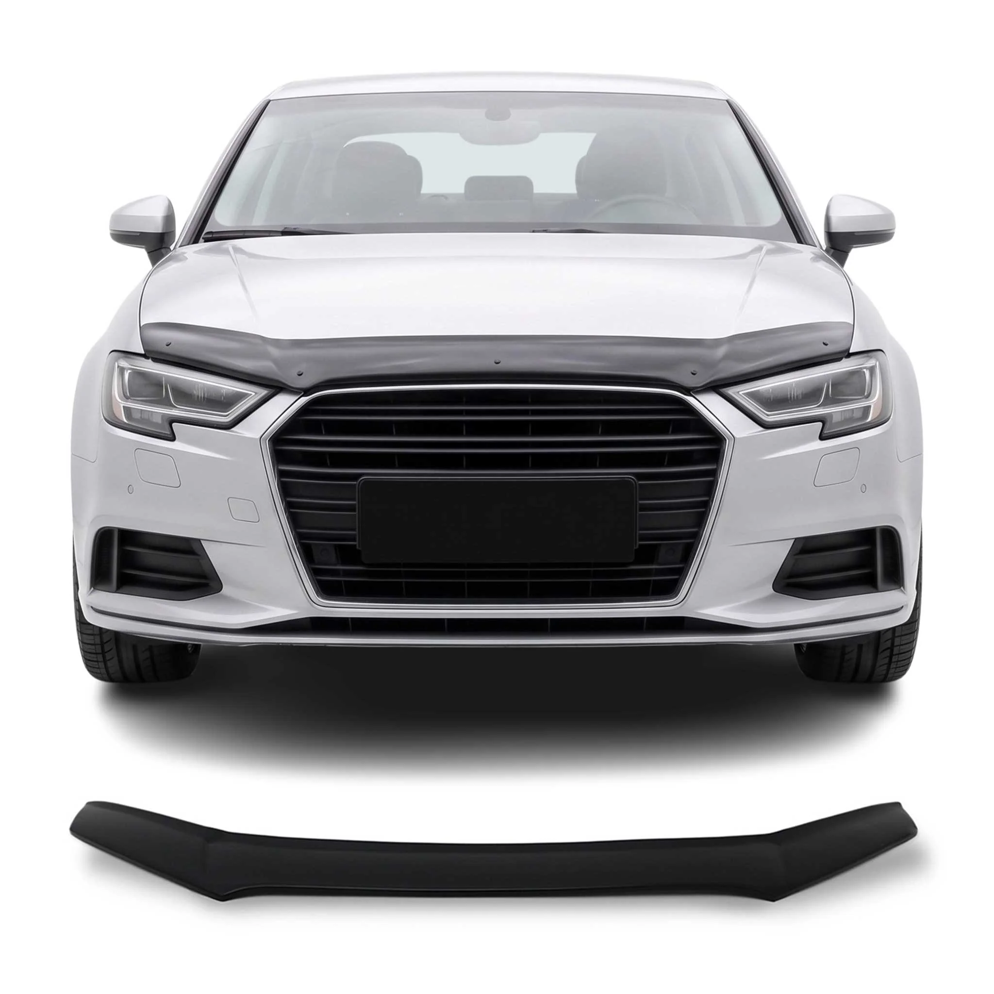 Motorhaube Deflektor für Audi A3 8V 2012-2020 Steinschlagschutz ABS Schwarz