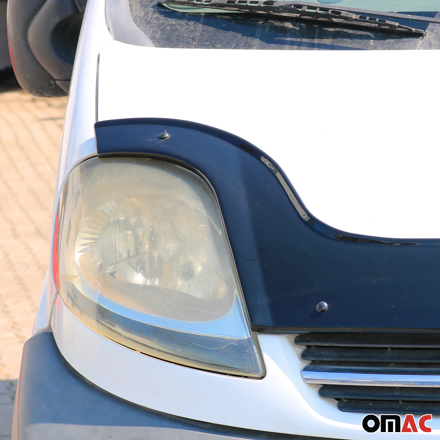 Motorhaube Deflektor Insektenschutz für Renault Trafic 2001-2014 Dunkel - Image 8