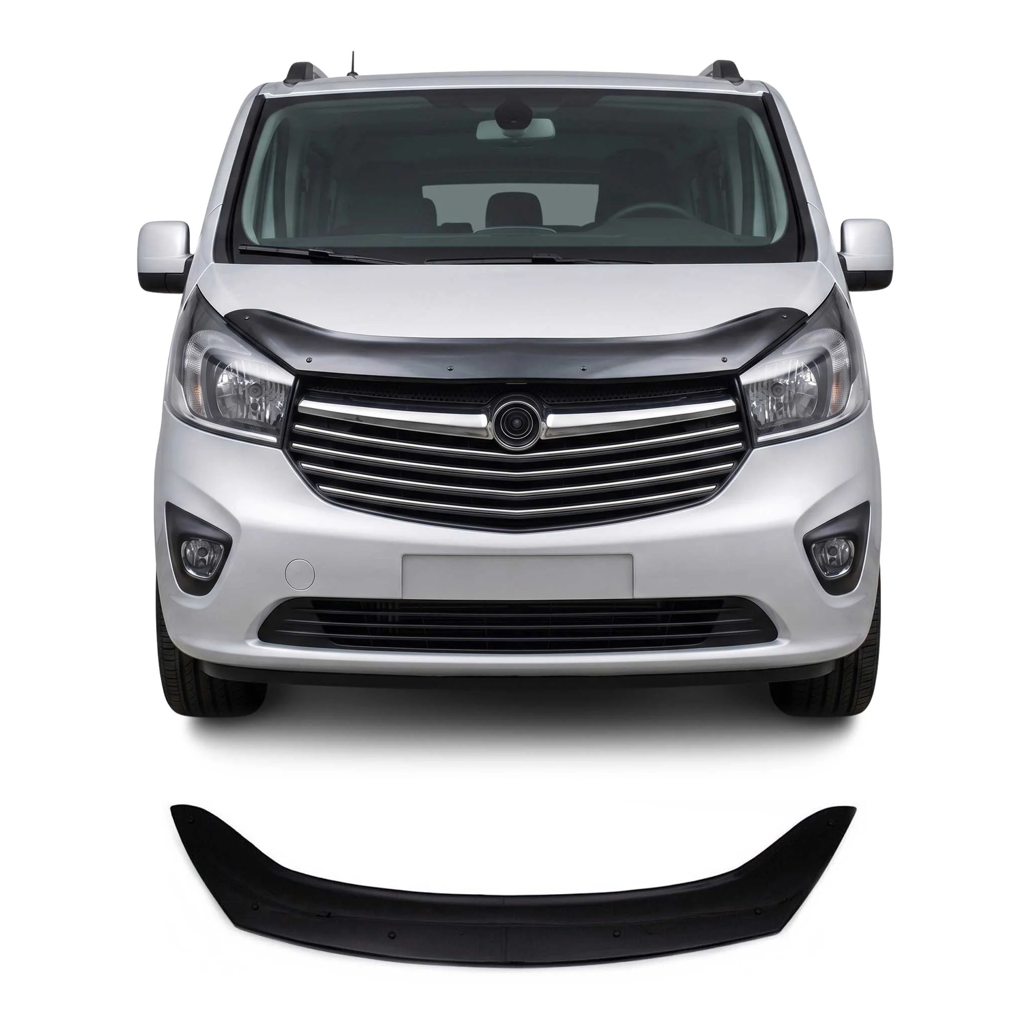 Motorhaube Deflektor Insekten Steinschlagschutz für Opel Vivaro 2014-2019 Dunkel