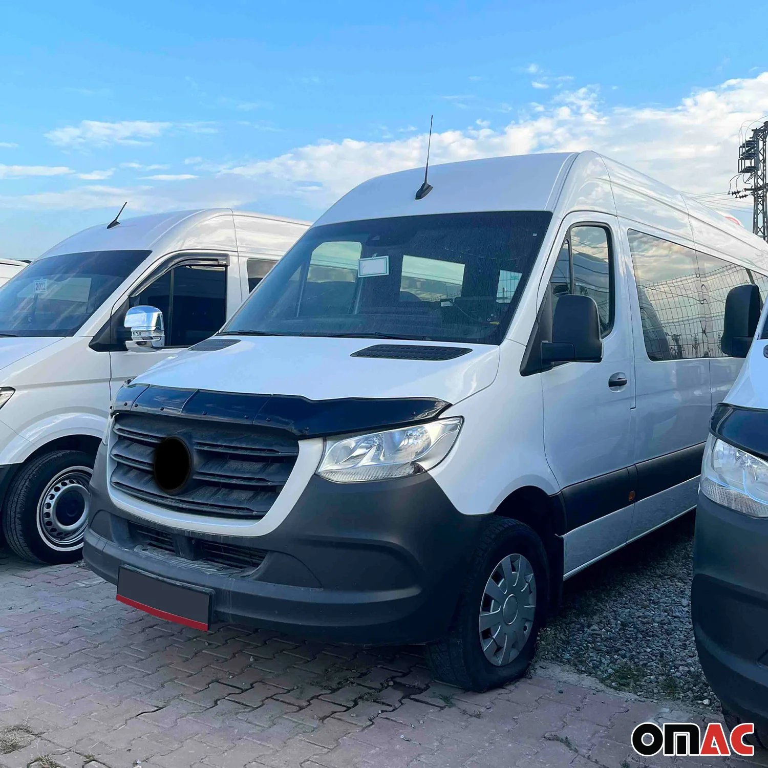 Motorhaube Deflektor Steinschlagschutz für Mercedes Sprinter W907 2018-2026 3tlg - Image 6