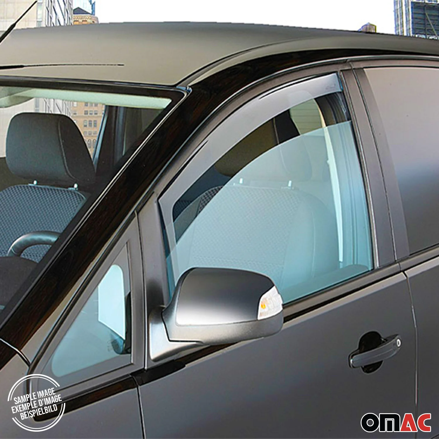 Windabweiser Sonnenblende Motorhaube Deflektor Set für Mercedes Sprinter 2009-16 - Image 4