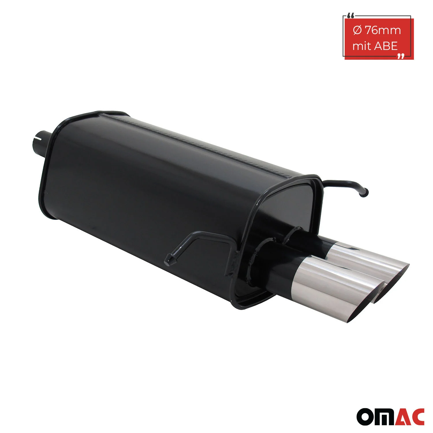 Novus Sportauspuff 2x76mm MS-Design für Mercedes C-Klasse W203 S203 mit ABE - Image 2