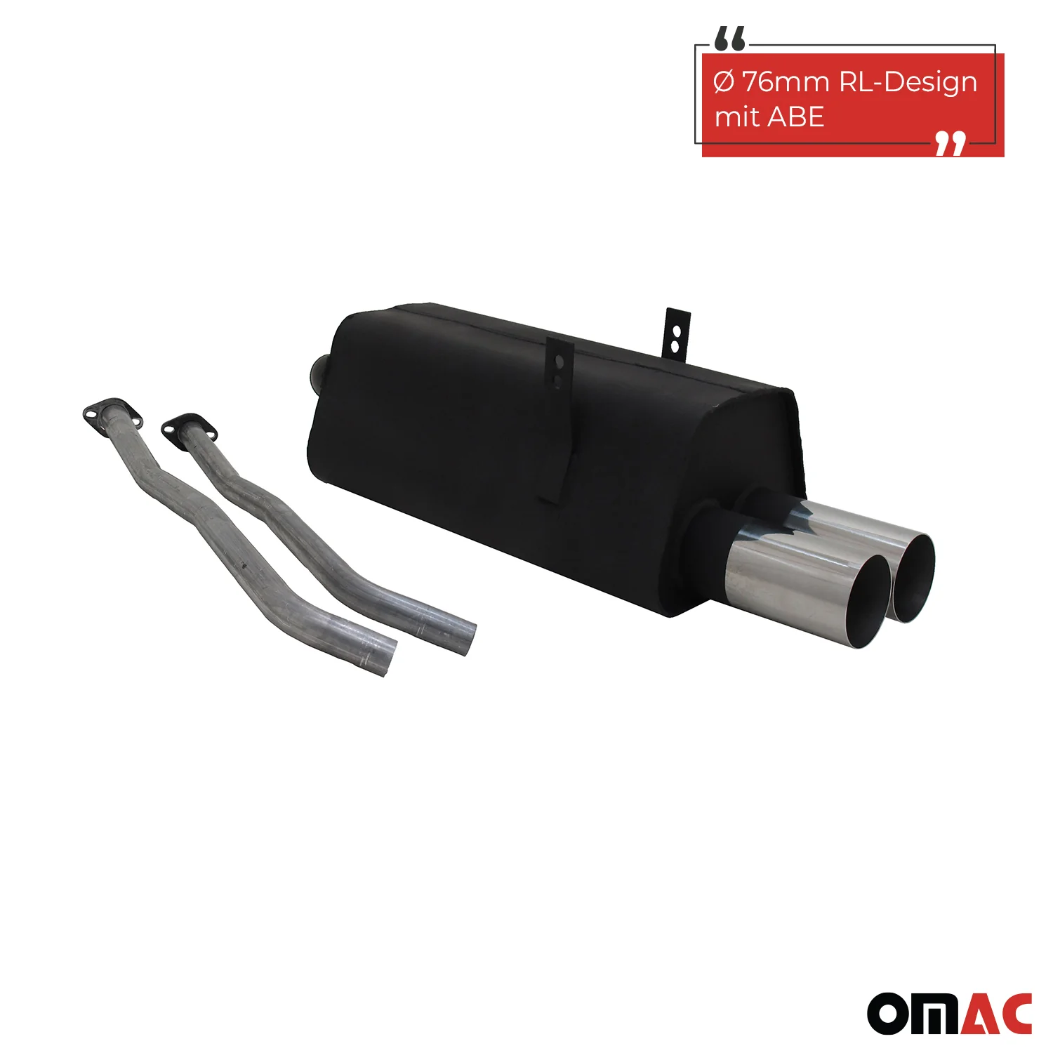 Novus Sportauspuff für BMW 3er E36 325i 2x76 RL-Design Endschalldämpfer mit ABE - Image 2