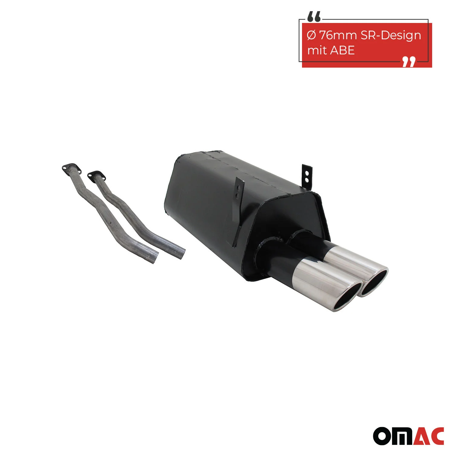 Novus Sportauspuff für BMW 3er E36 325i 2x76 SR-Design Endschalldämpfer mit ABE - Image 2
