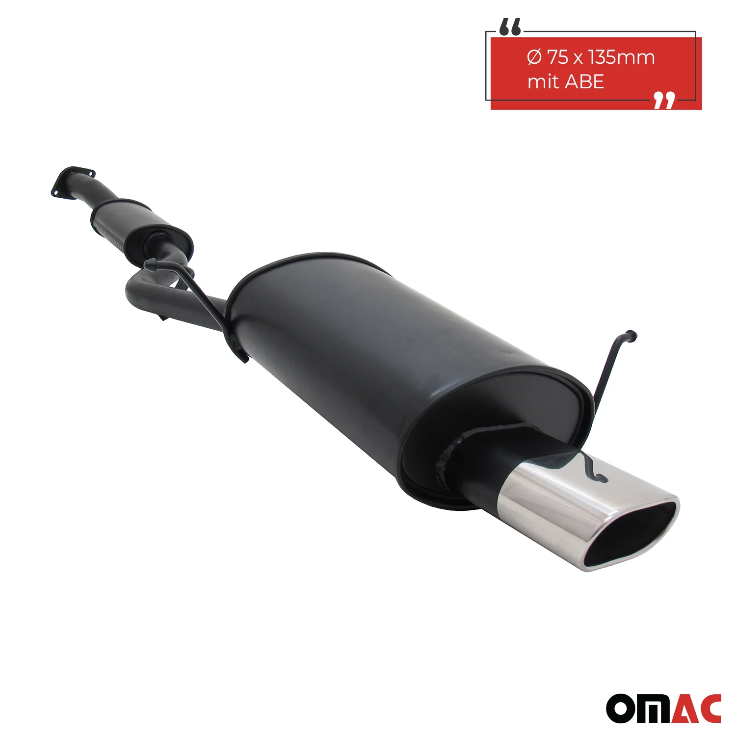 Novus Sportauspuff für BMW E36 Compact 318Ti 135x75mm Endschalldämpfer mit ABE - Image 2