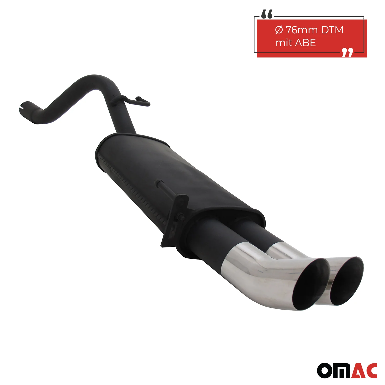 Novus Sportauspuff für Fiat Grande Punto 199 2x76mm DTM Endschalldämpfer mit ABE - Image 2