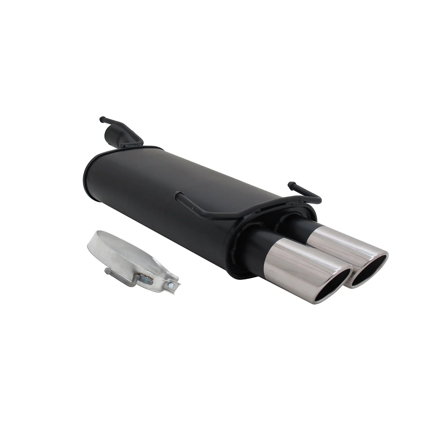 Novus Sportauspuff für Opel Astra F / Opel Kadett E 2x76mm SR-Design mit ABE