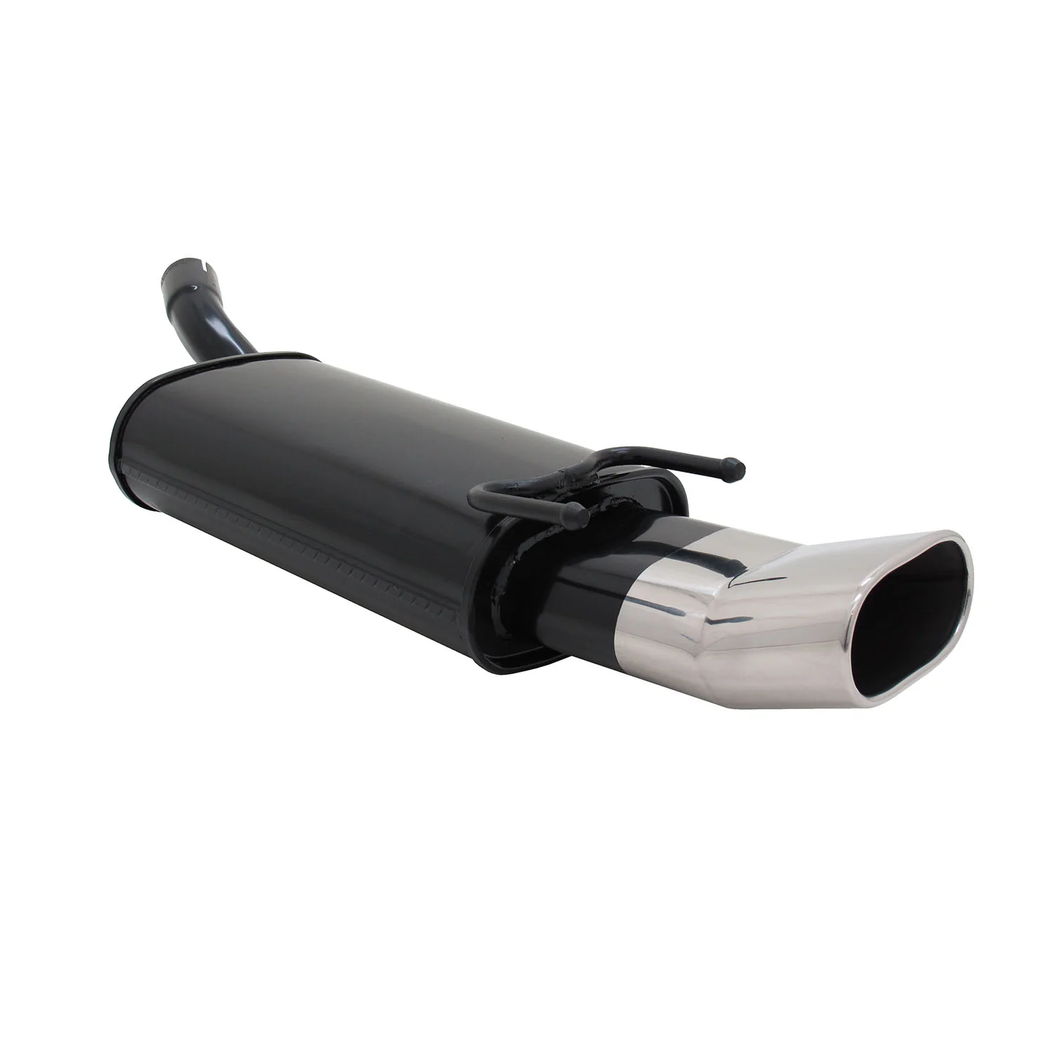 Novus Sportauspuff für Opel Corsa B 135x75mm DTM Endschalldämpfer mit ABE