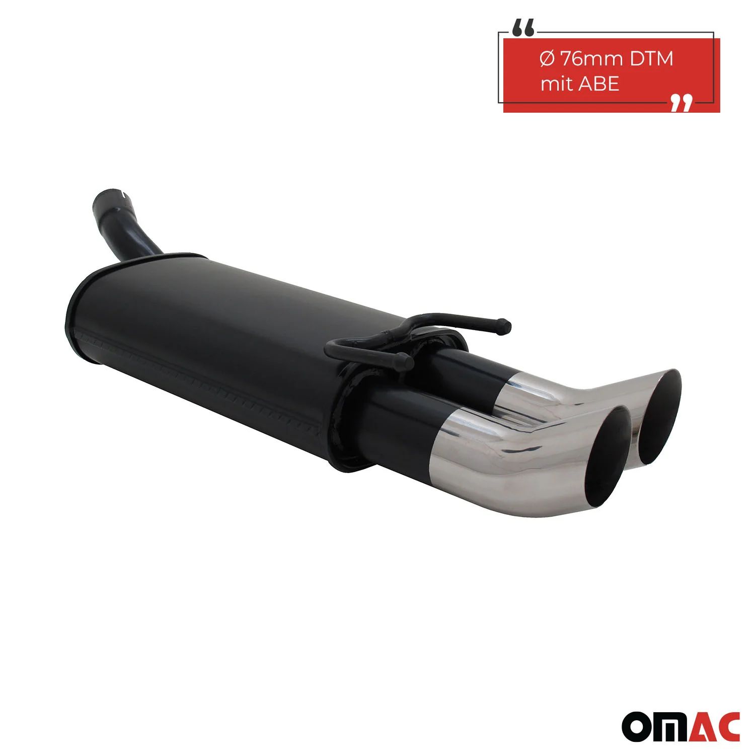 Novus Sportauspuff für Opel Corsa B 2x76mm DTM Endschalldämpfer mit ABE - Image 2