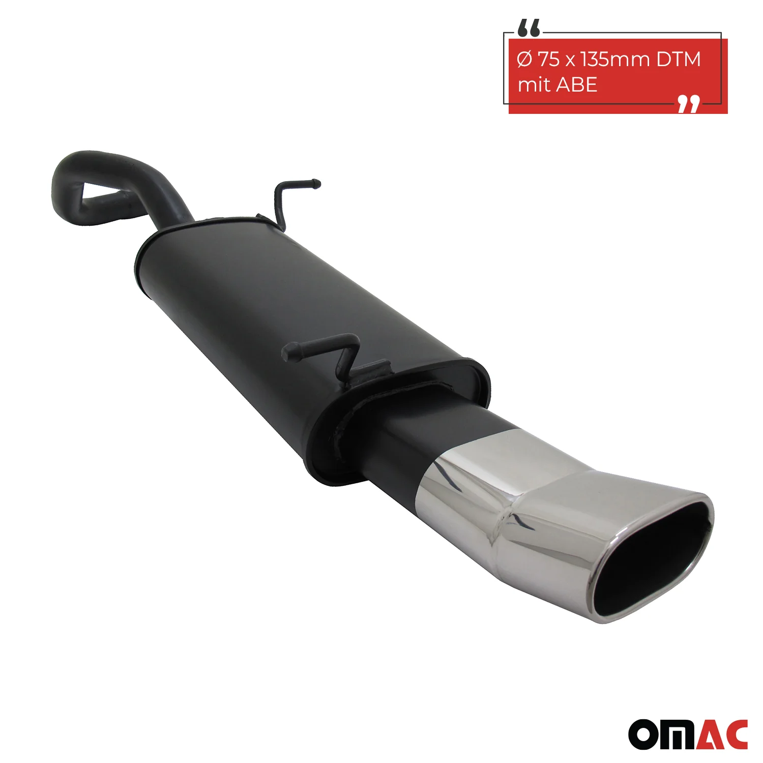 Novus Sportauspuff für Seat Ibiza 6L 135x75mm DTM Endschalldämpfer mit ABE - Image 2