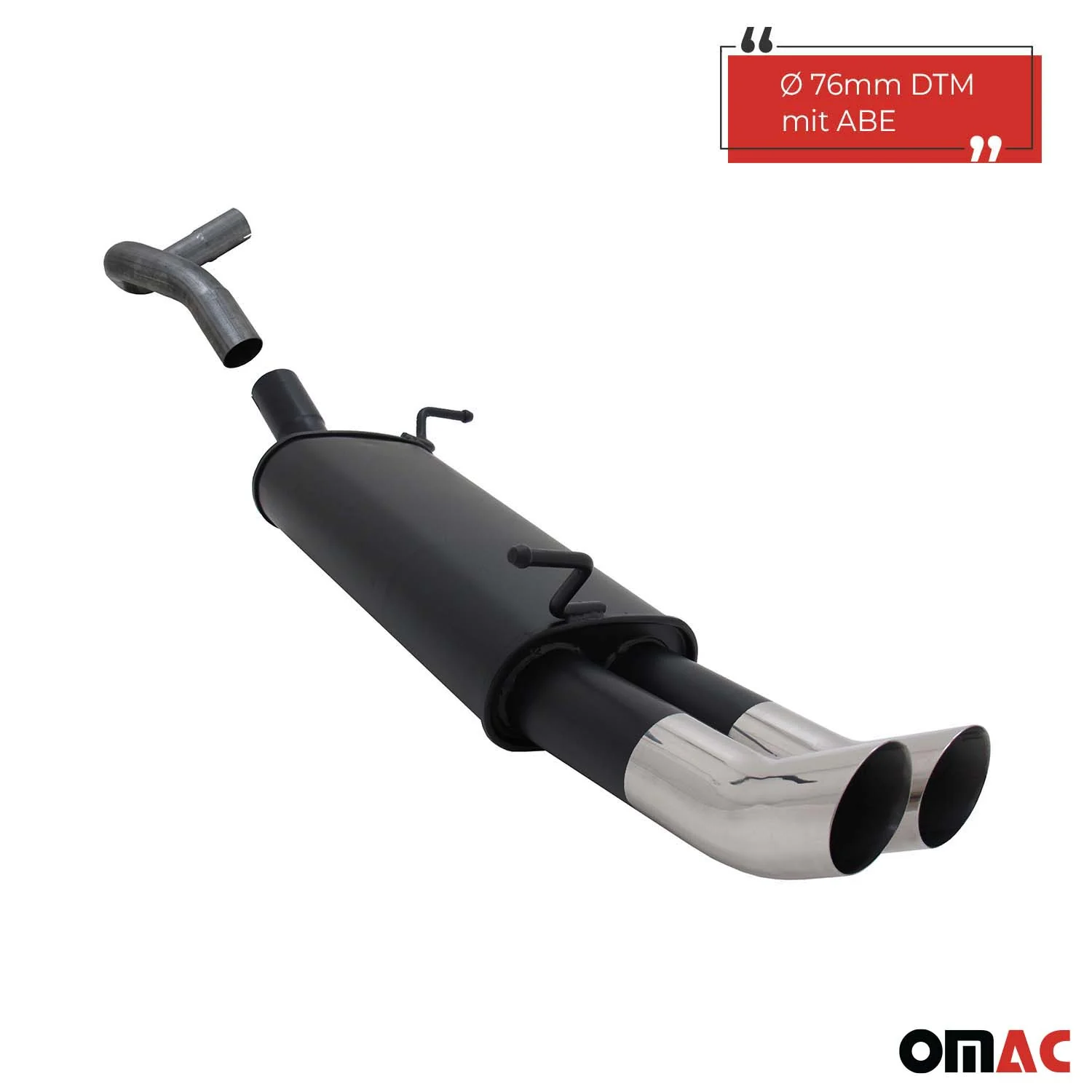Novus Sportauspuff für Seat Ibiza 6L 2x76mm DTM Endschalldämpfer mit ABE - Image 2