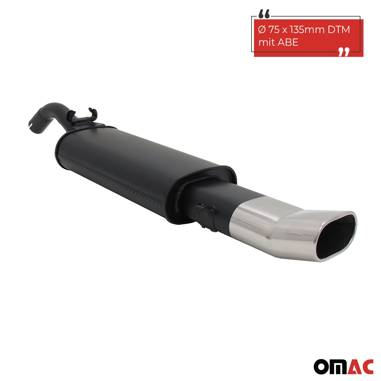 Novus Sportauspuff für VW Golf 2 19E 135x75mm DTM Endschalldämpfer mit ABE - Image 2