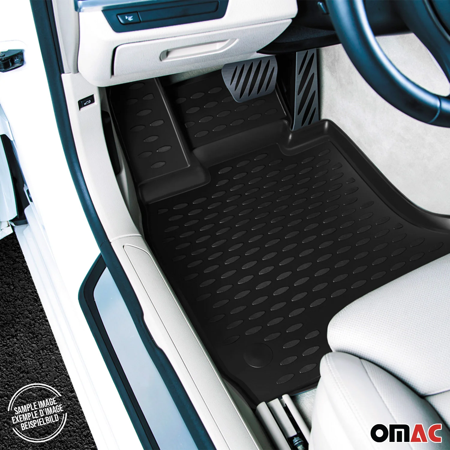 OMAC Fußmatten Gummimatten für Nissan Pathfinder 2005-2010 Automatten Schwarz 4x - Image 9