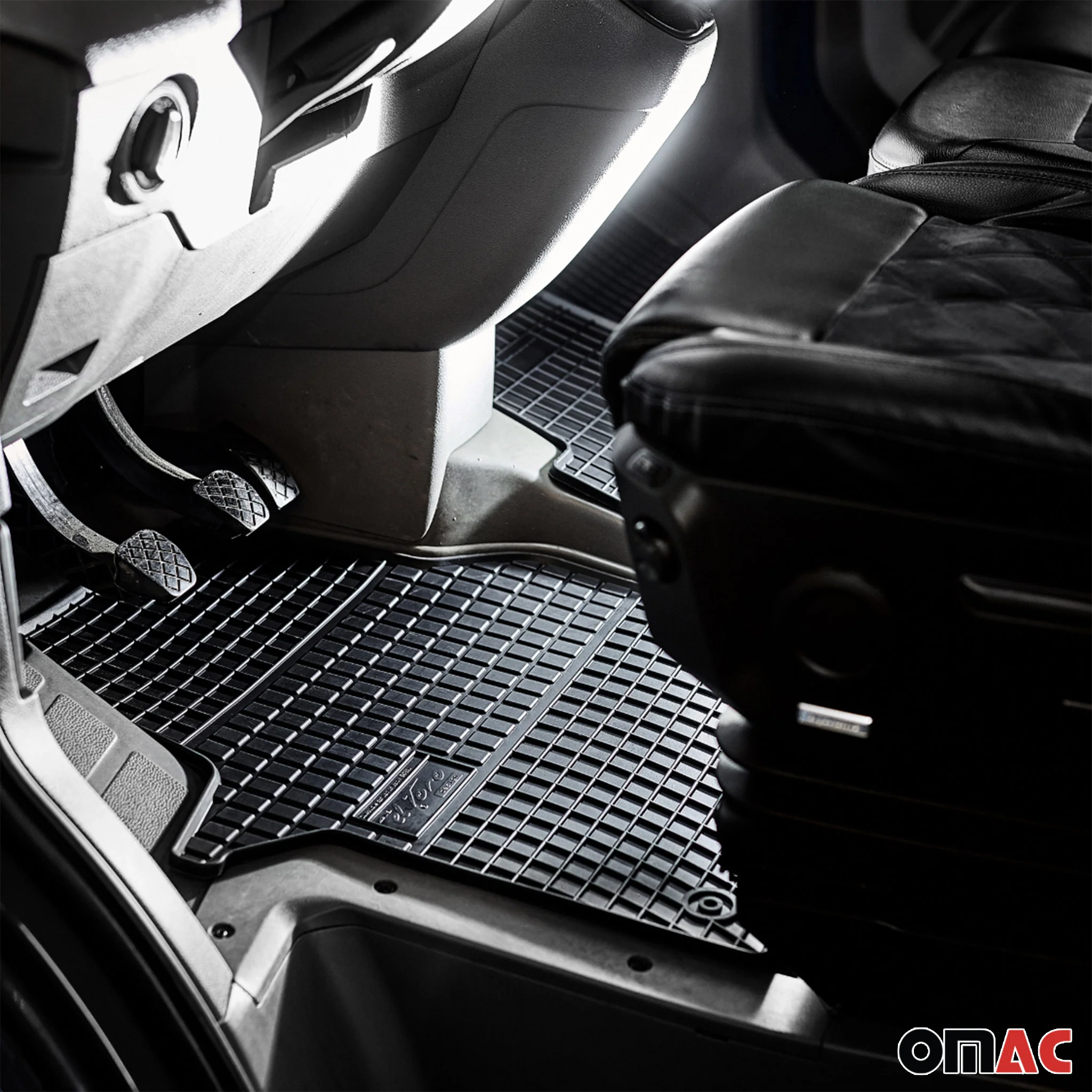OMAC Gummi Fußmatten für VW Jetta 2010-2018 Automatten Gummi Schwarz 4tlg - Image 5
