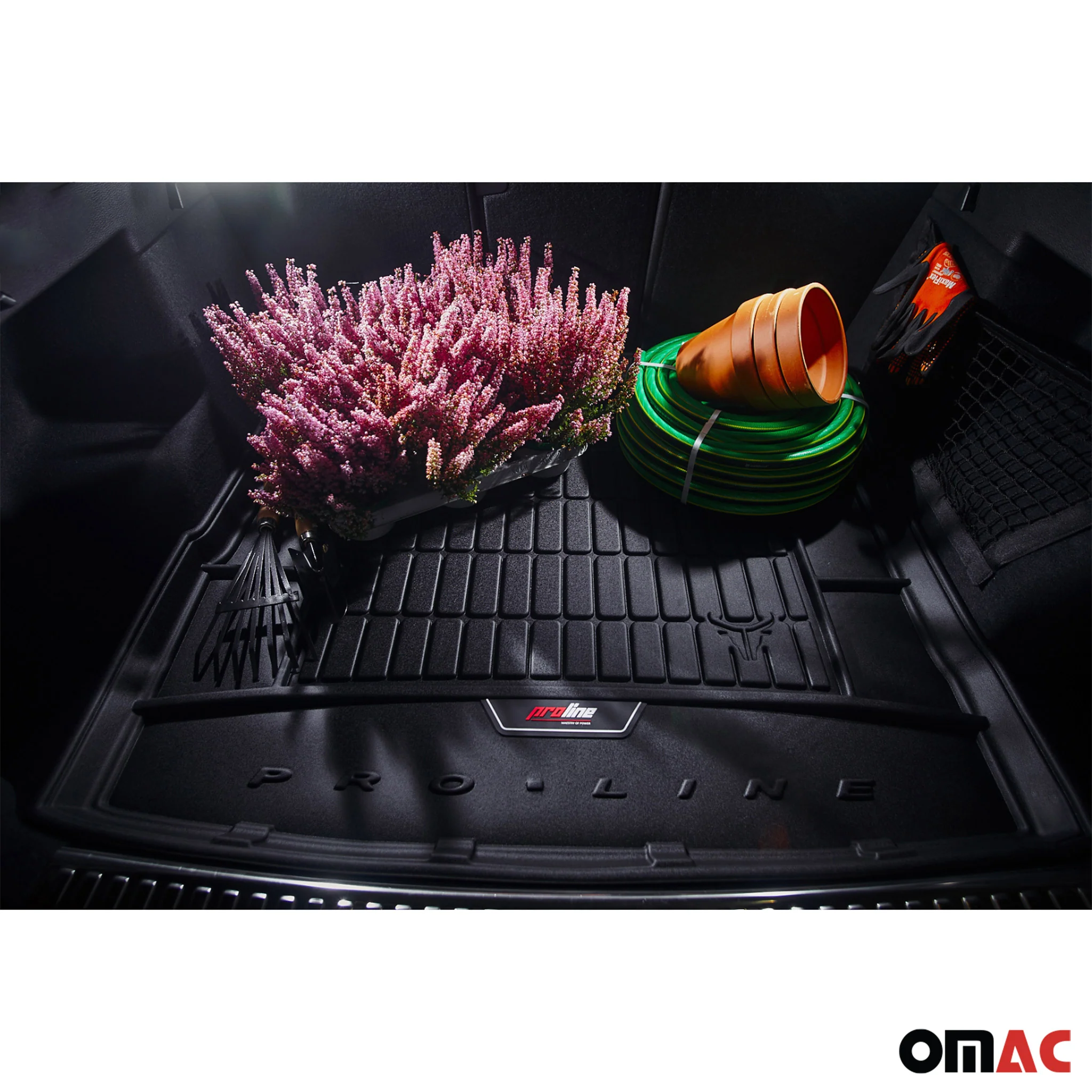 OMAC Gummi Kofferraumwanne für BMW X7 G07 2018-2026 TPE Laderaumwanne Schwarz - Image 4