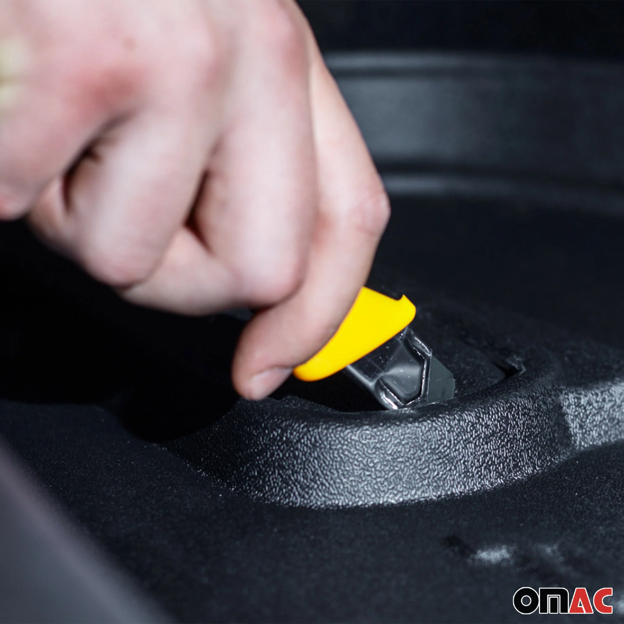 OMAC Gummi Kofferraumwanne für Smart Fortwo 2014-2020 Laderaumwanne Schwarz - Image 11